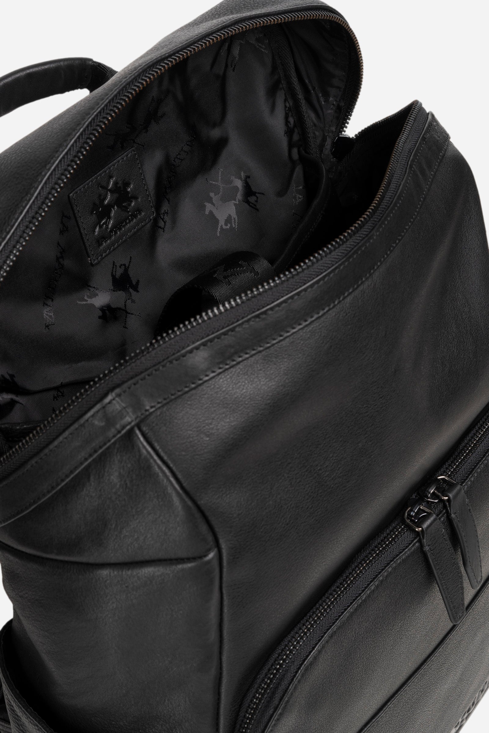 Men's leather backpack - Miguel