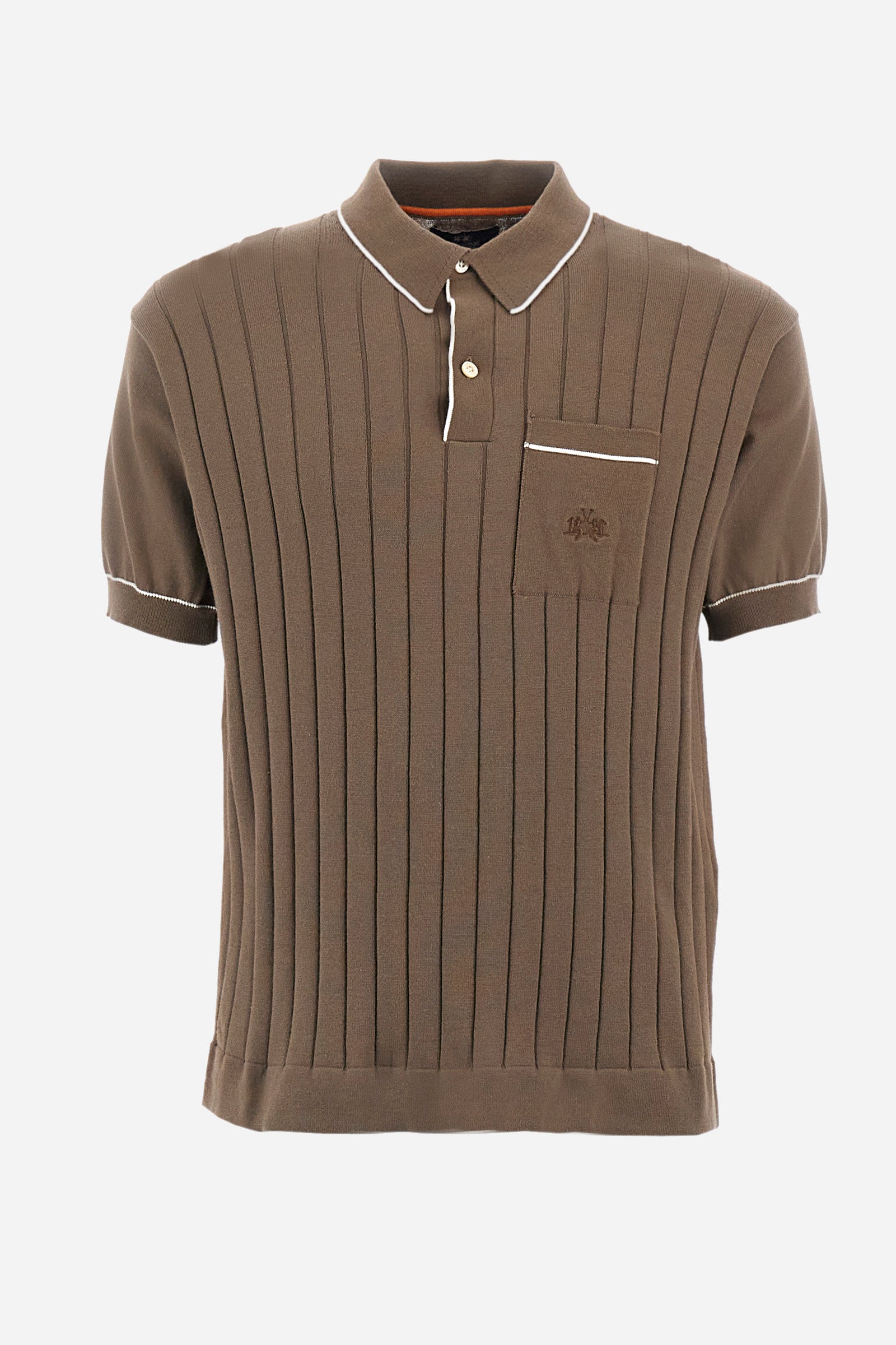 Regular-fit knitted polo shirt - Yaqub