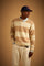 Crewneck striped lambswool sweater - Edison