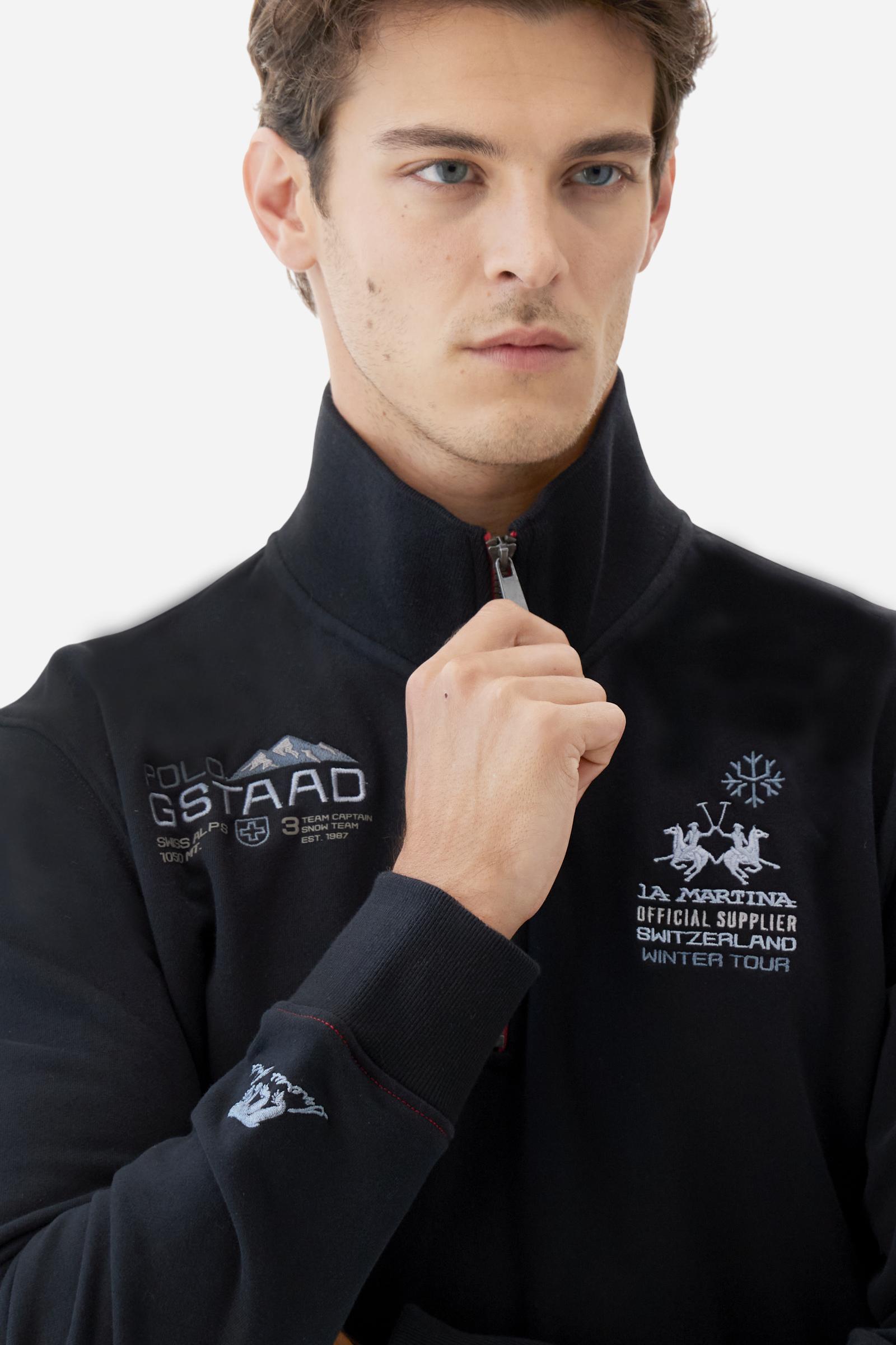 Sudadera de hombre de cuello alto con cremallera - Boris