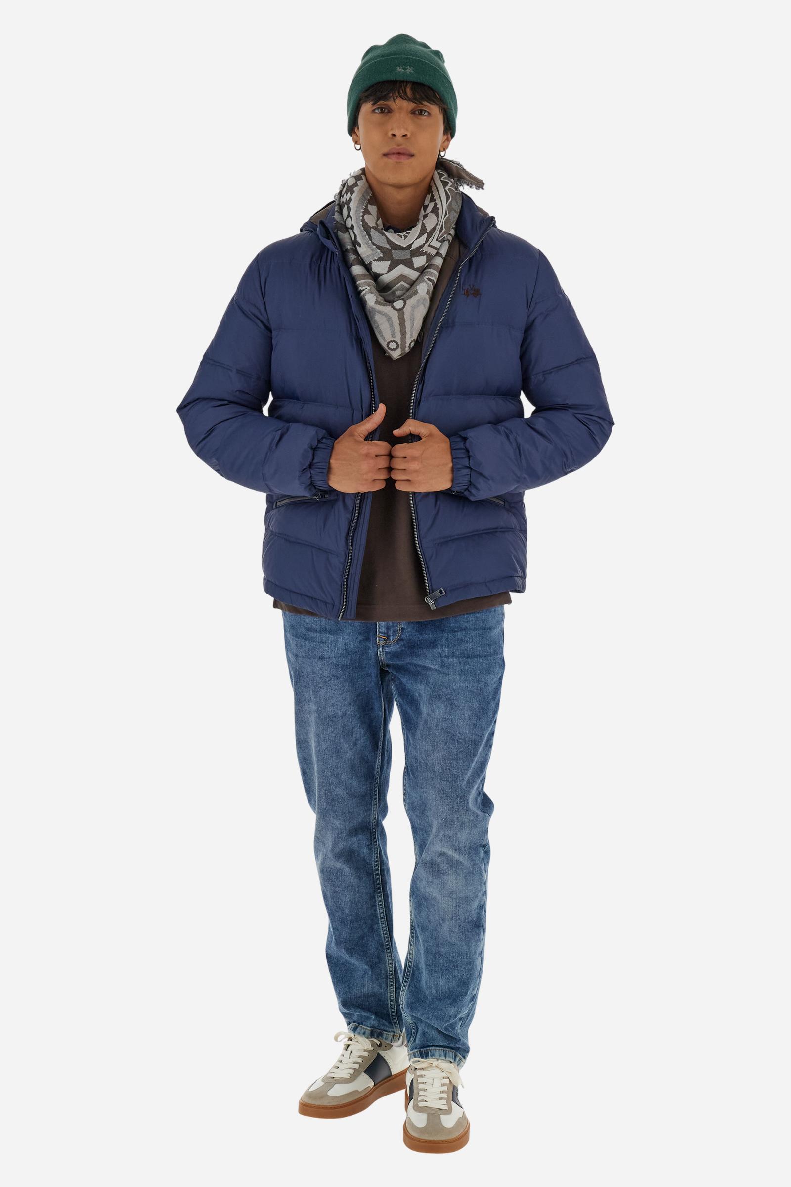 Men’s nylon down jacket with feather padding - Bertrand