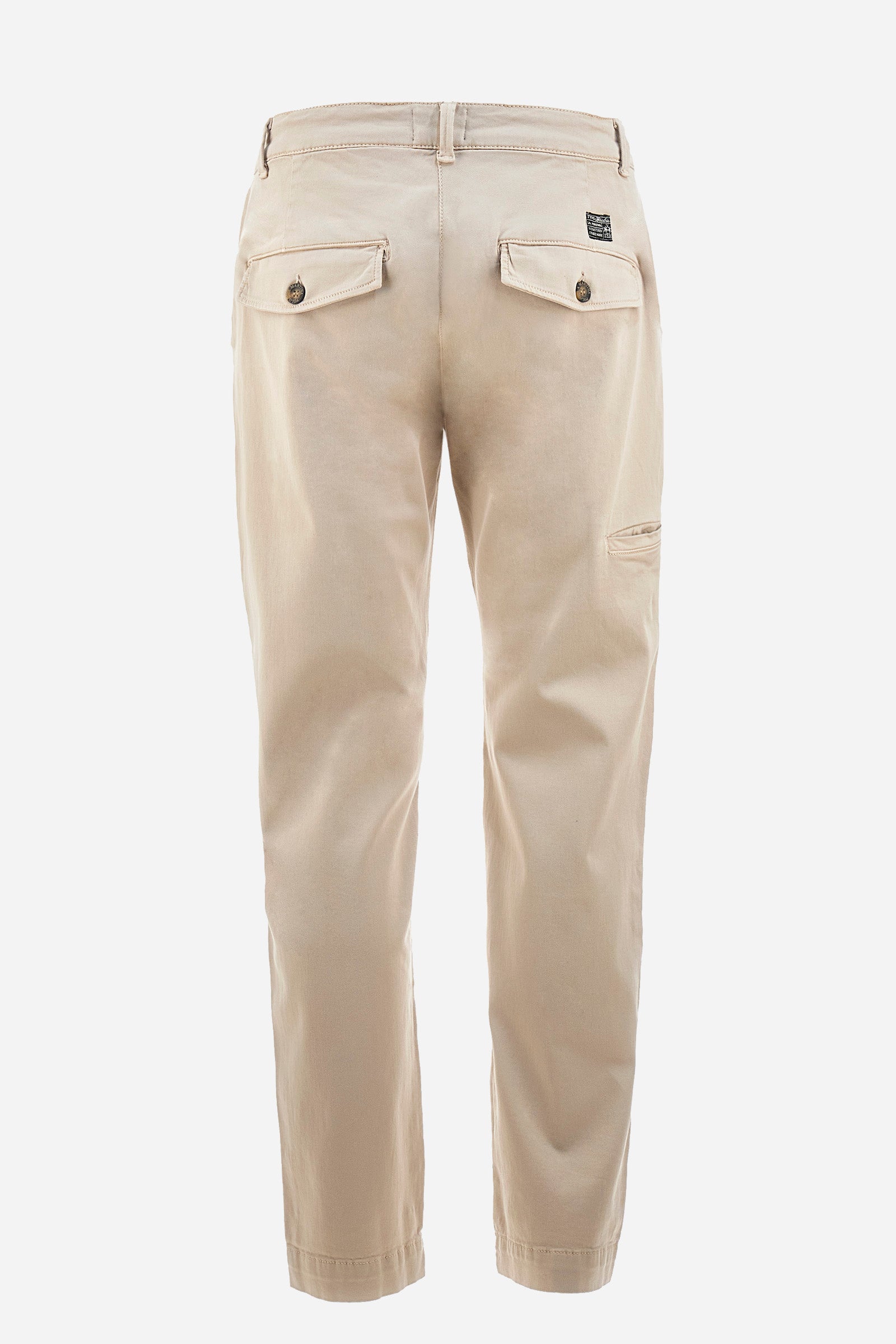 Pantalón chino de algodón elastizado y corte recto - Zivon