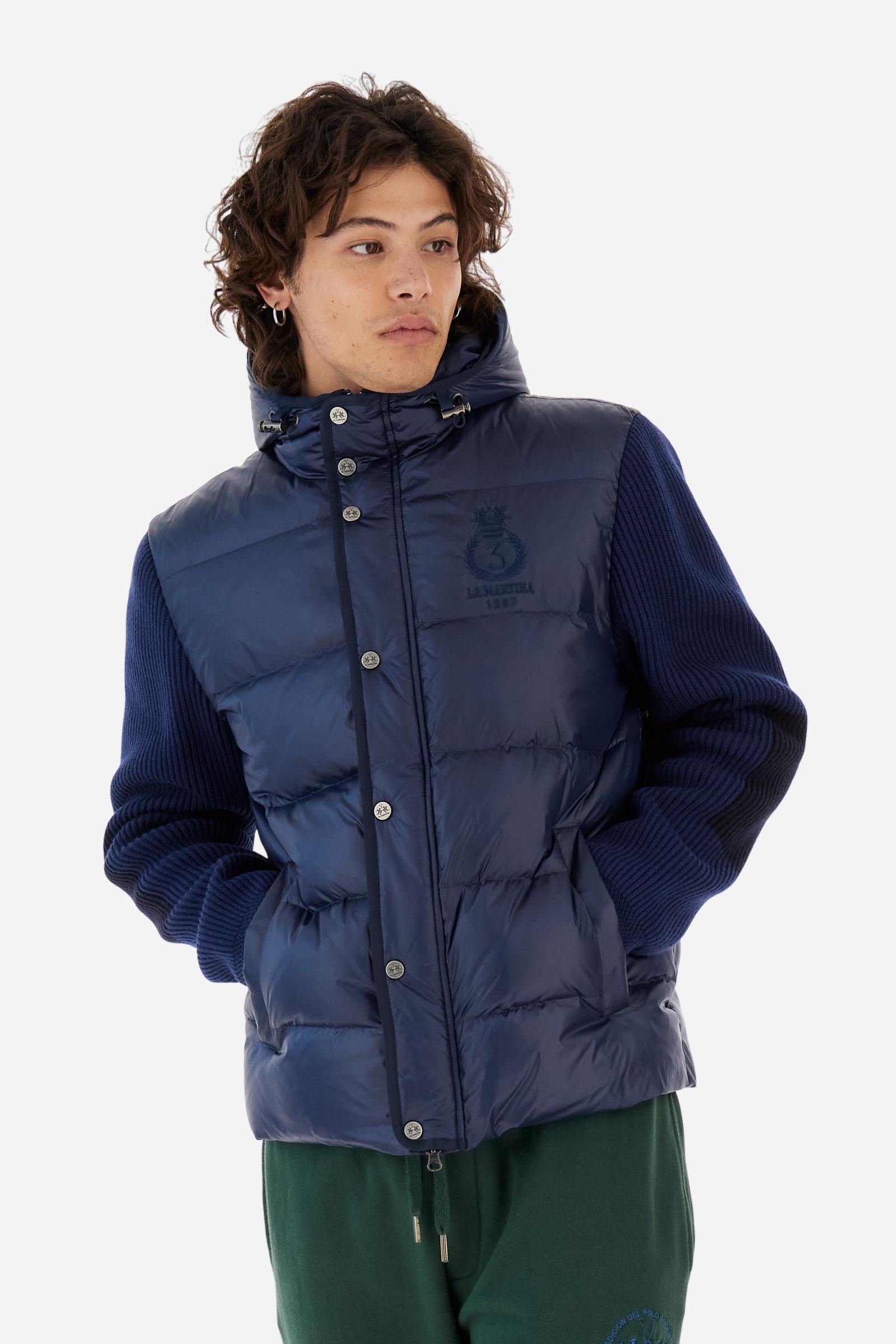 Plumífero hombre nailon iridiscente mangas de punto - Baptist