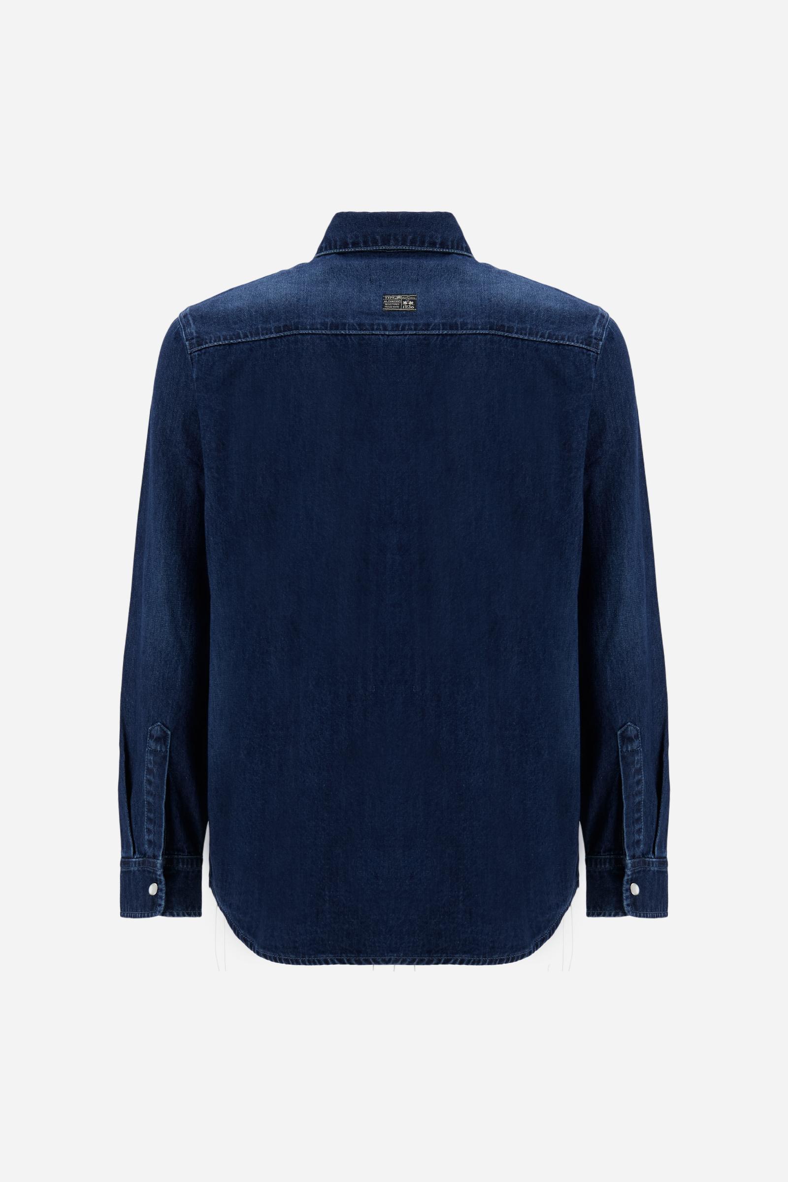 Lightweight cotton denim shirt - Taron