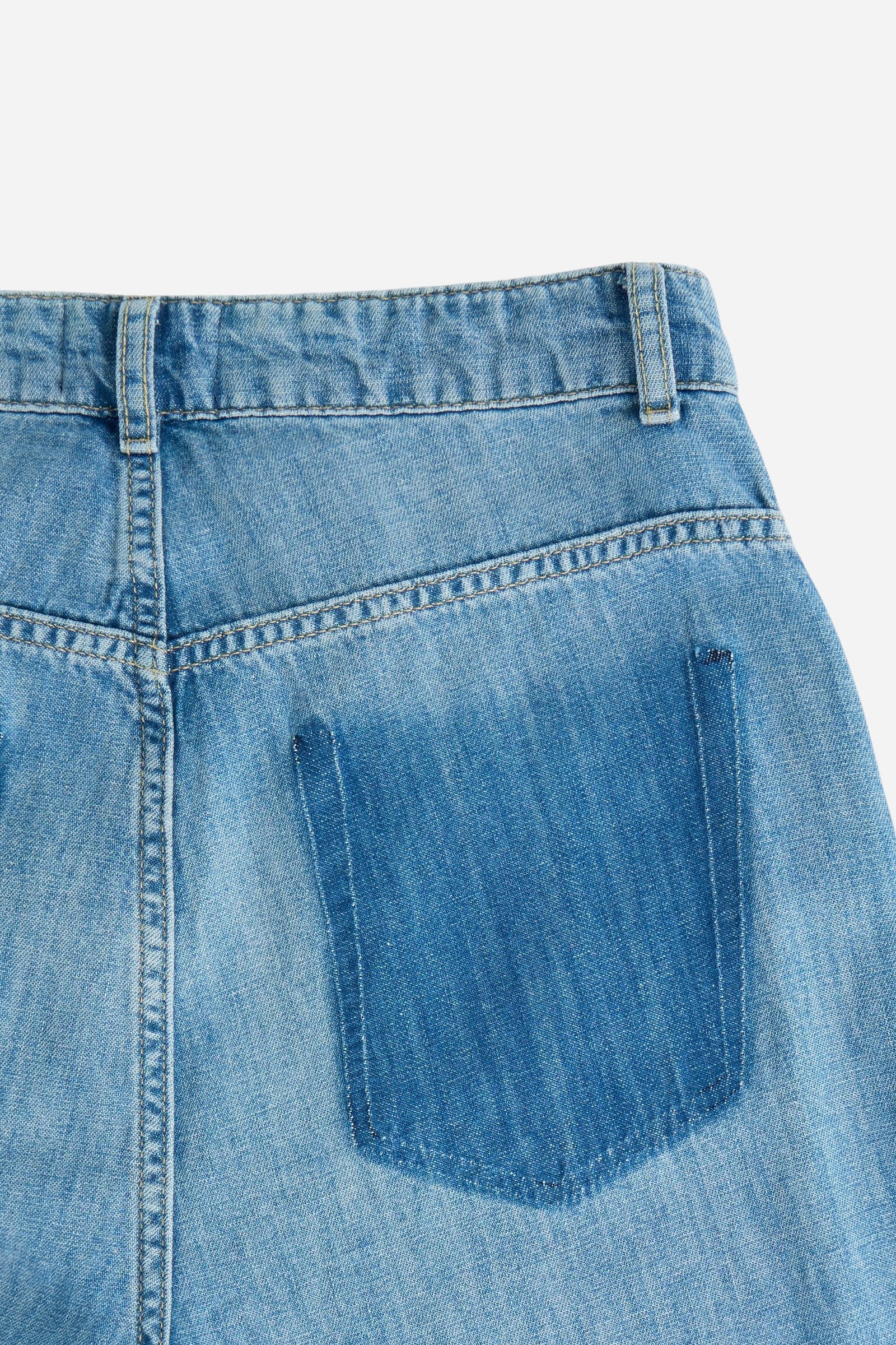 Women's relaxed light indigo cotton denim jeans - Emilie