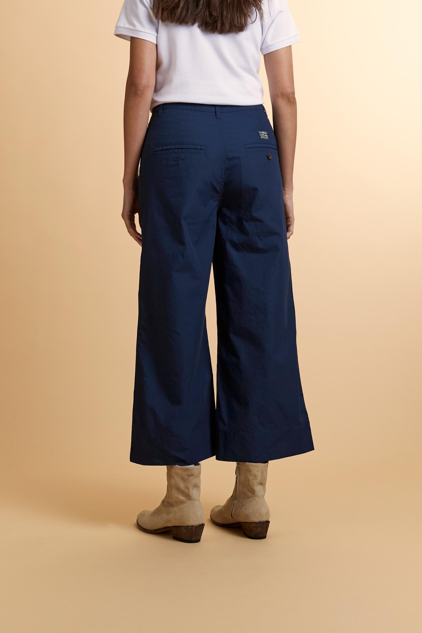 Women’s wide leg poplin trousers - Catriel