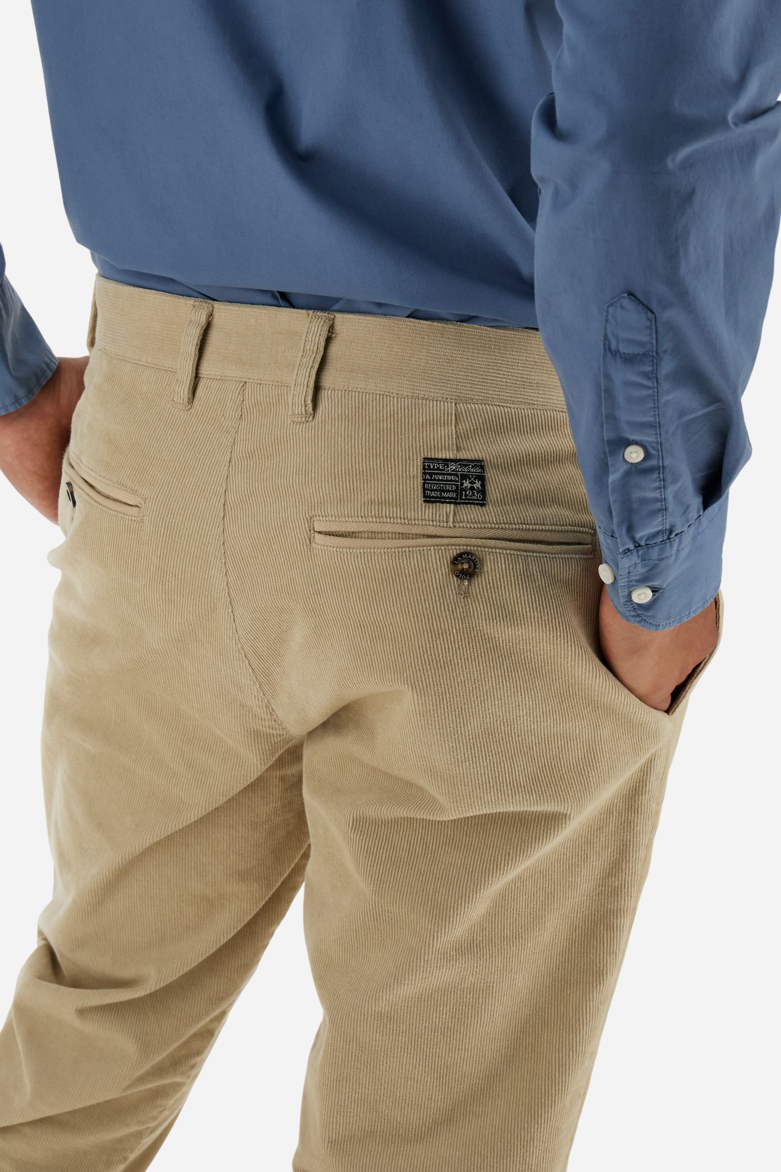 Pantalón chino de hombre en pana de cotelé - Bronte