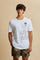 Men’s short-sleeve cotton jersey T-shirt. Crew-neck style with regular fit, enriched with embroidered crests and a large Guards print. - Optic White                                                                                                                                                                                                                                                                                                                                                                            
