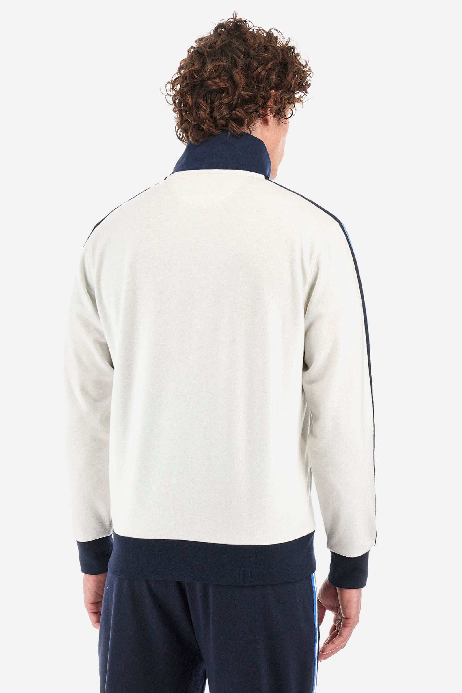 Regular-fit sweatshirt in synthetic fabric - Yuan