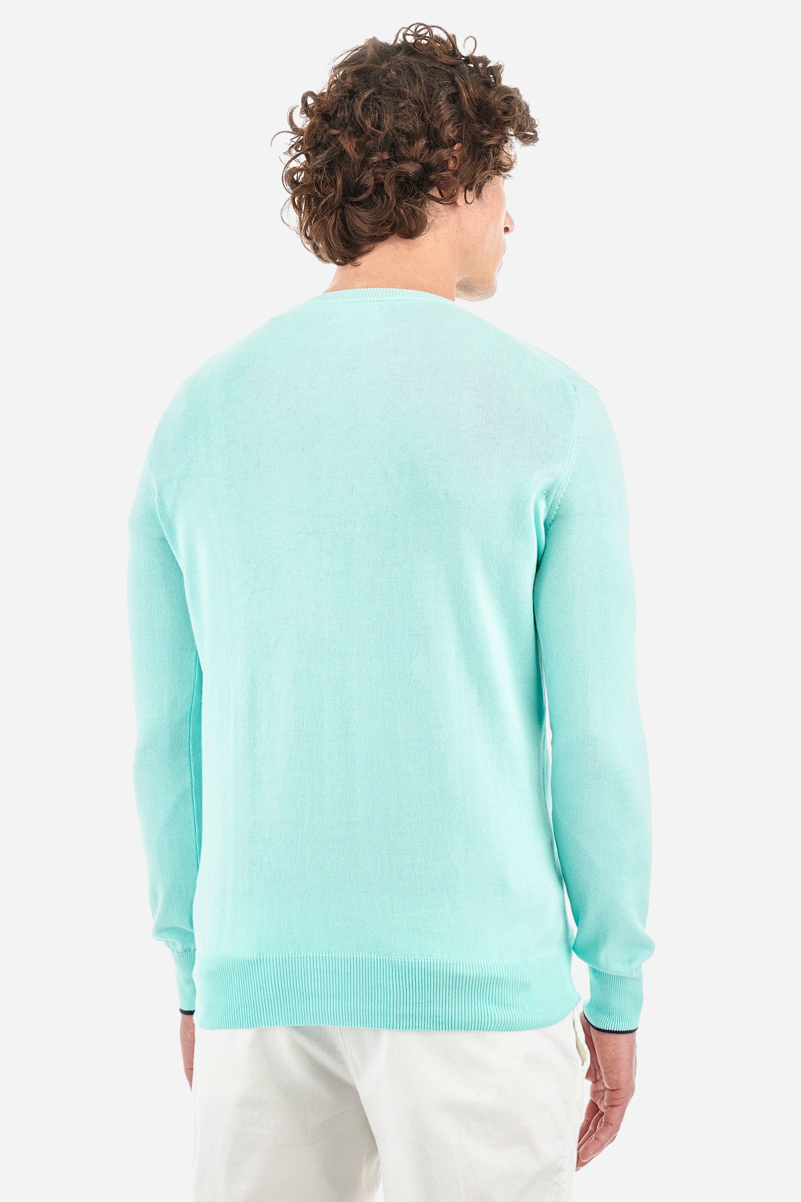 Regular-fit jumper in cotton - Yousef