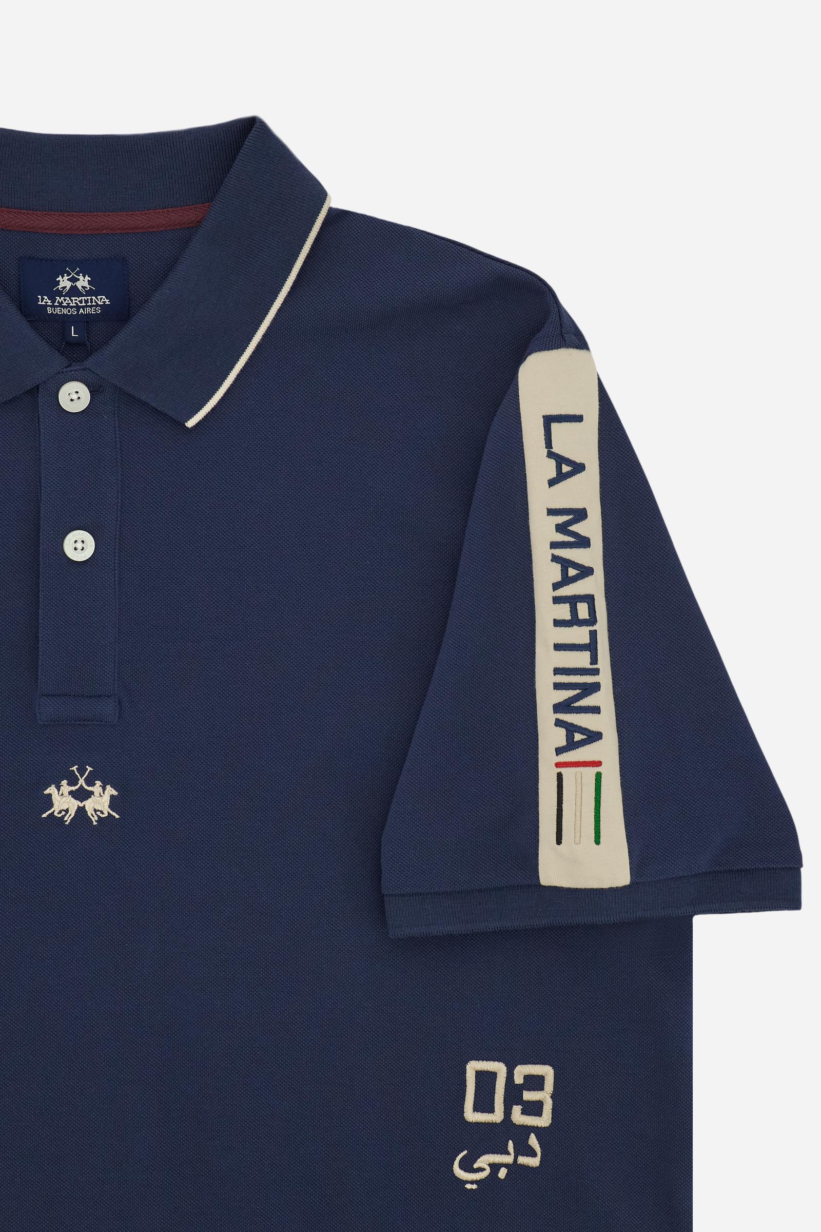 Men’s cotton piqué polo shirt Dubai Edition - Carter