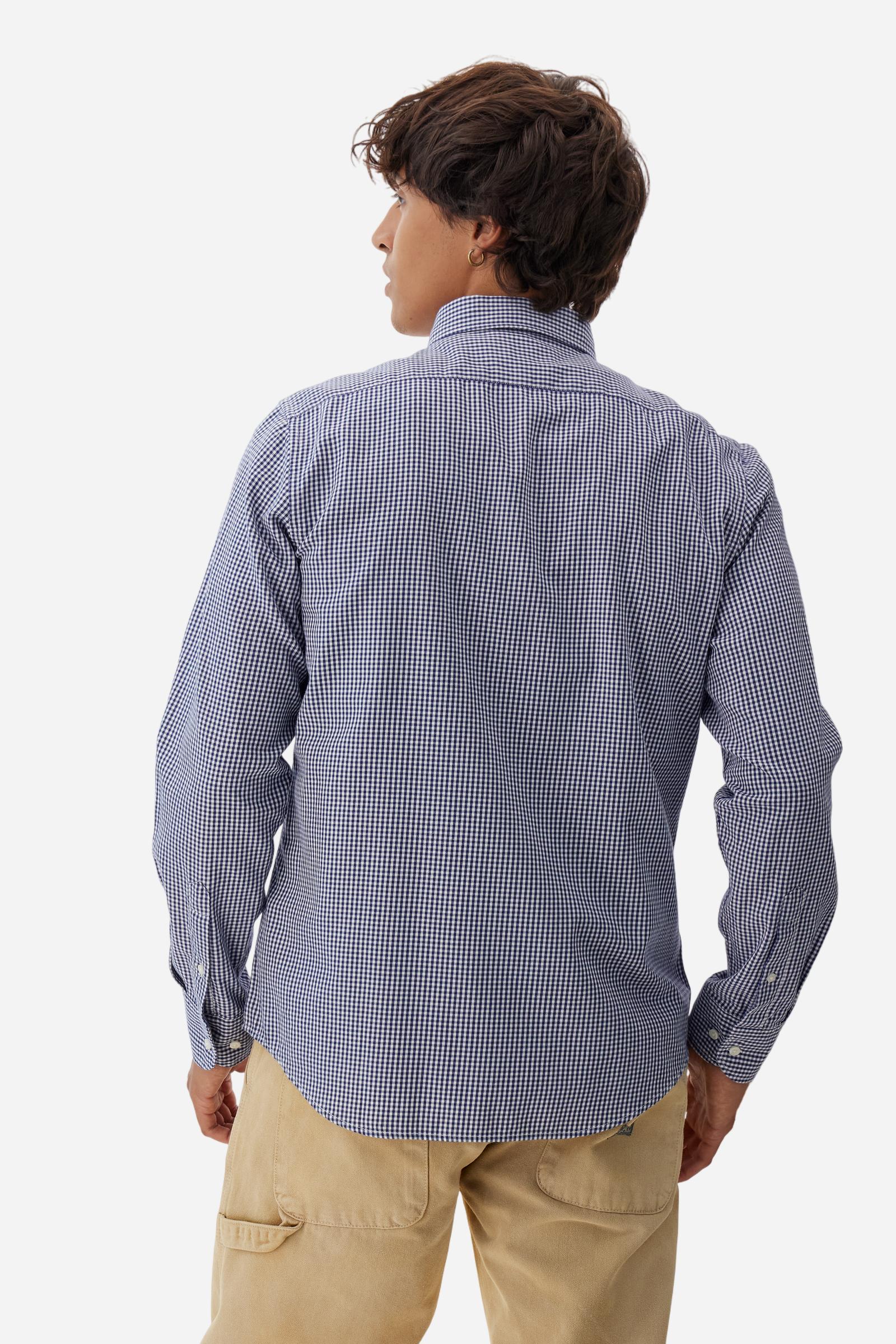 Chemise homme popeline à carreaux - Rodolfo