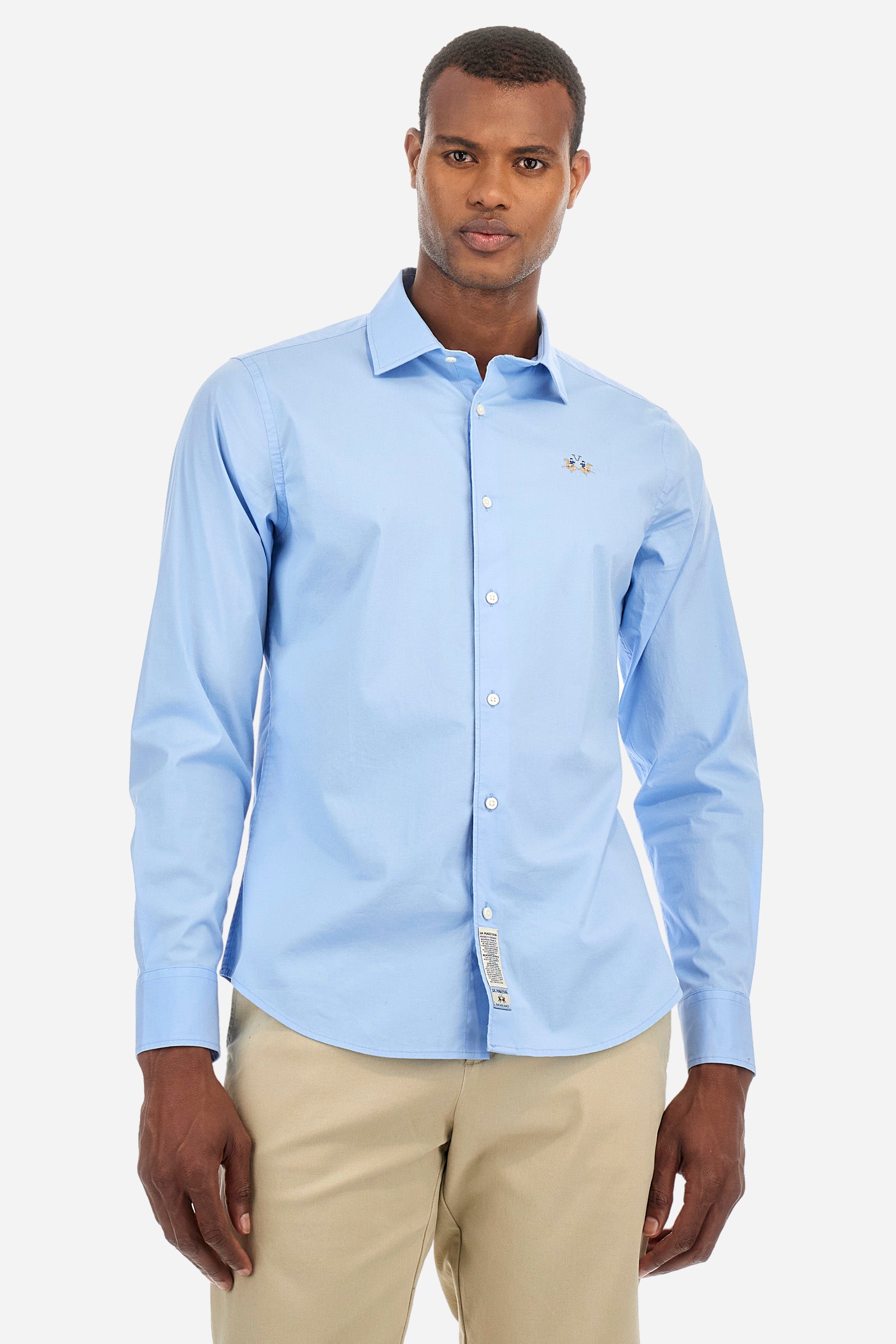 Camicia slim fit in cotone elasticizzato - Garrik