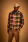Plaid flannel cotton shacket - Davin