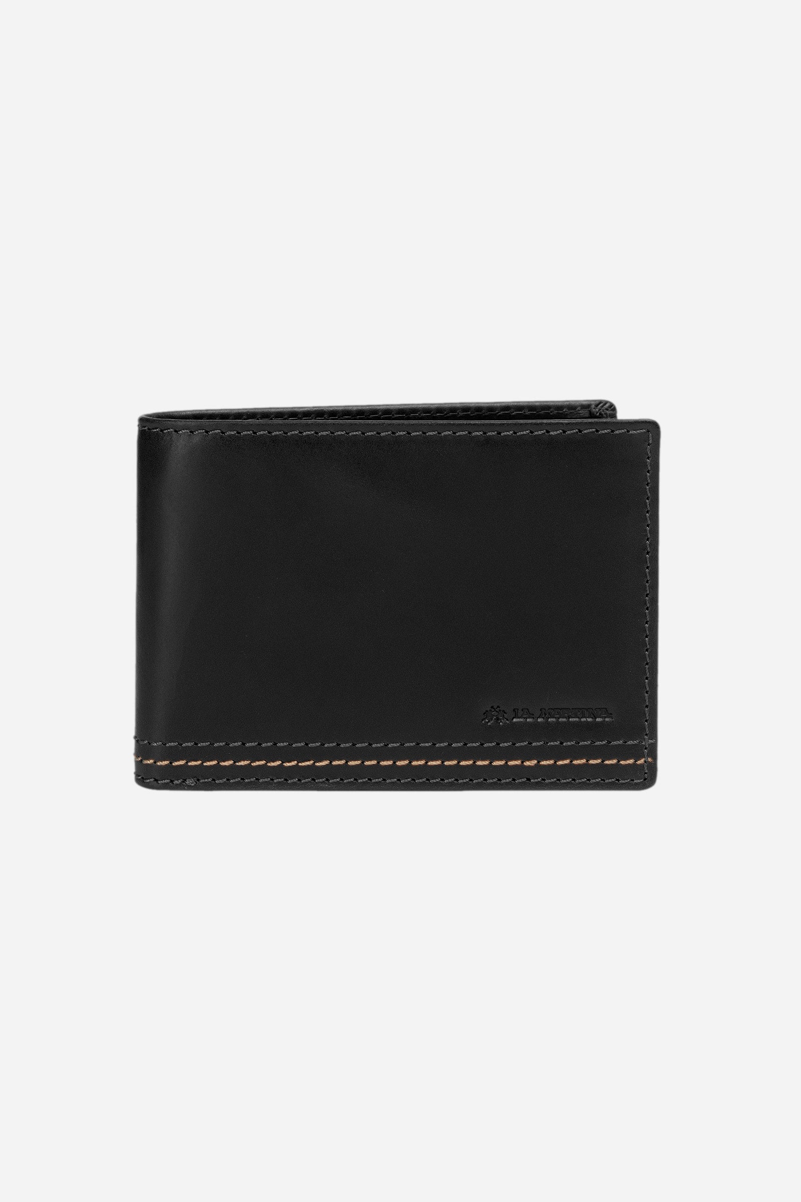 Men's leather wallet with coin purse - Axel