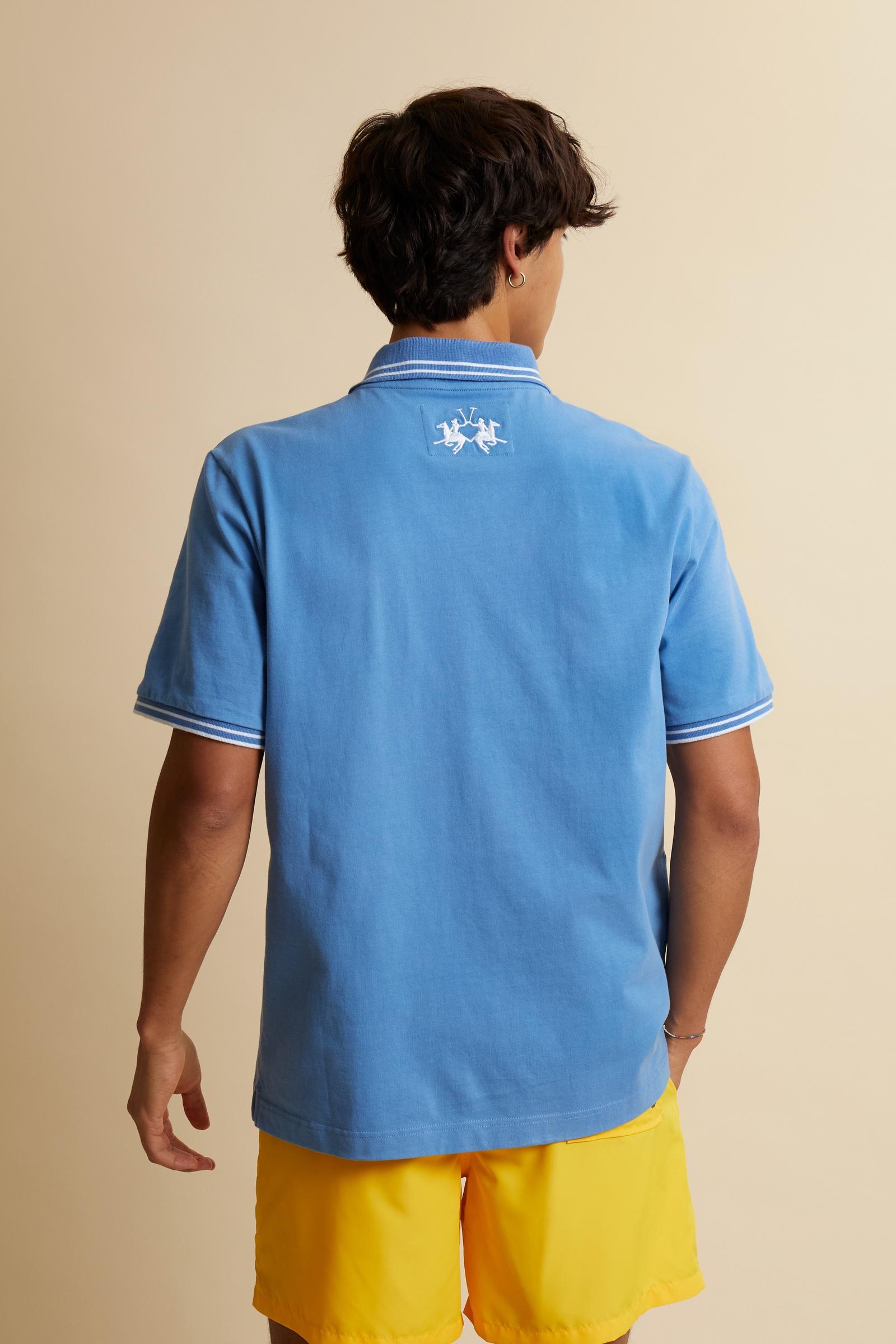 Polo hombre de manga corta en jersey de algodón Mykonos – Corbin