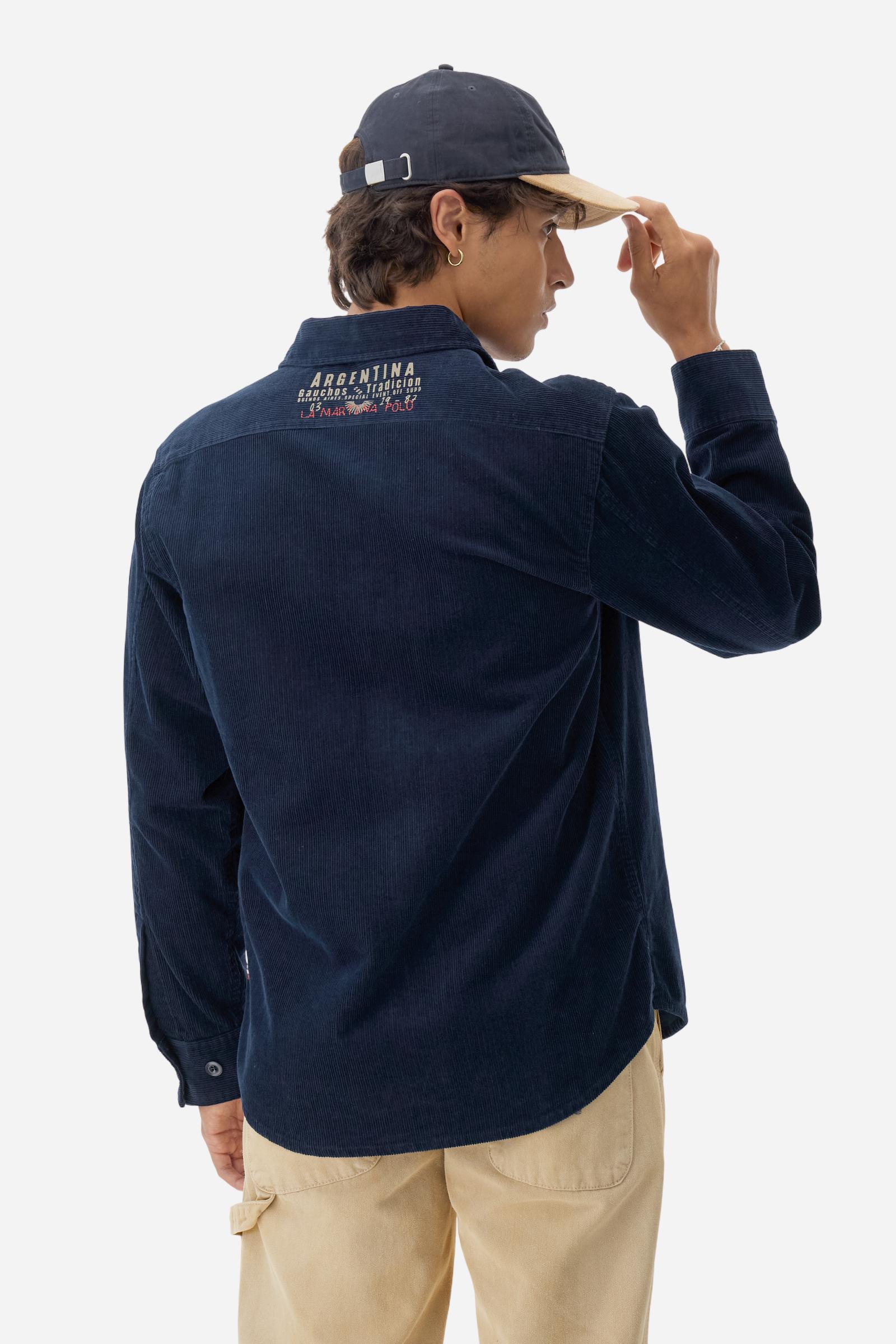 Surchemise homme en velours rayé - Bob