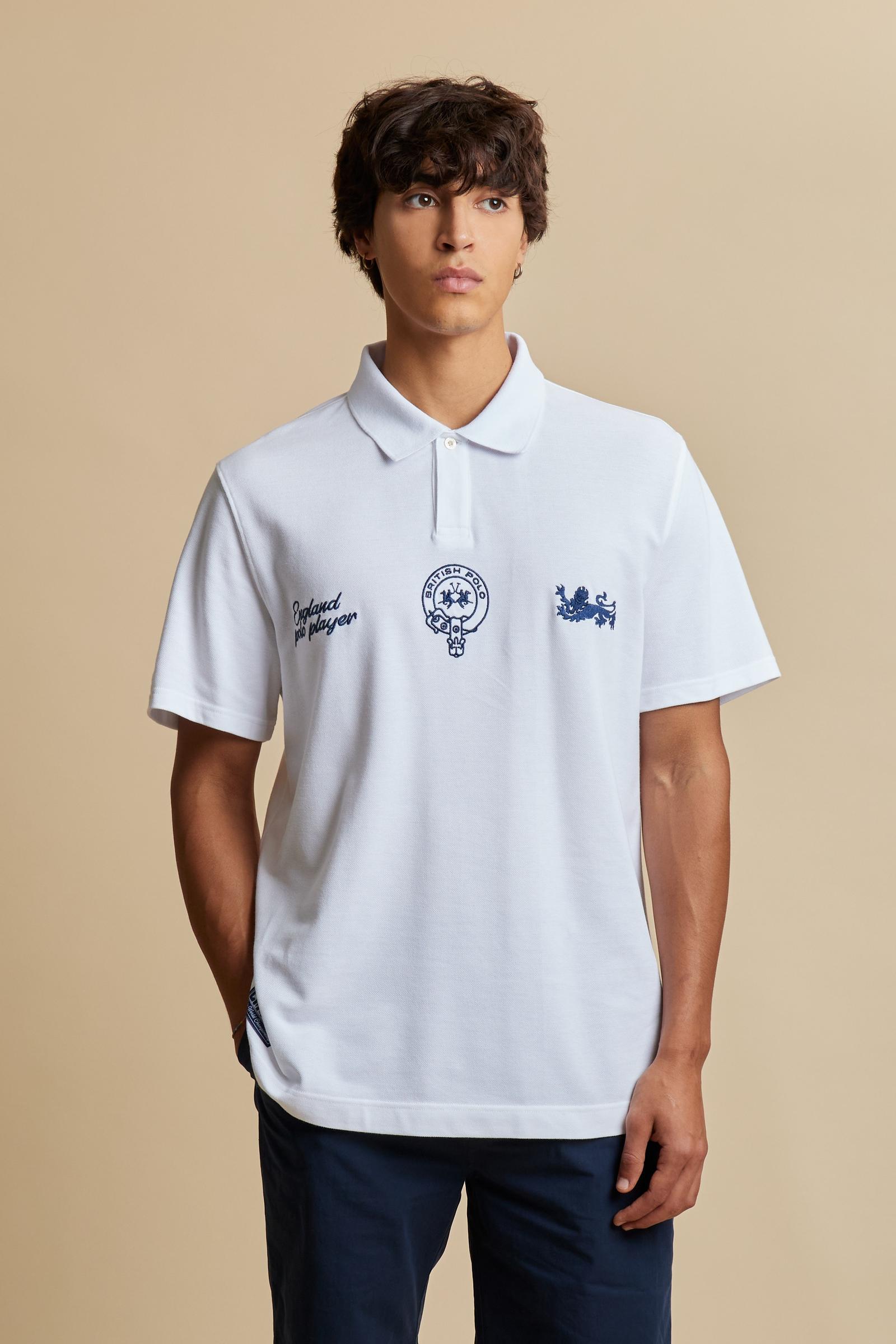 Polo de hombre de manga corta en piqué de algodón British Edition - Cooper