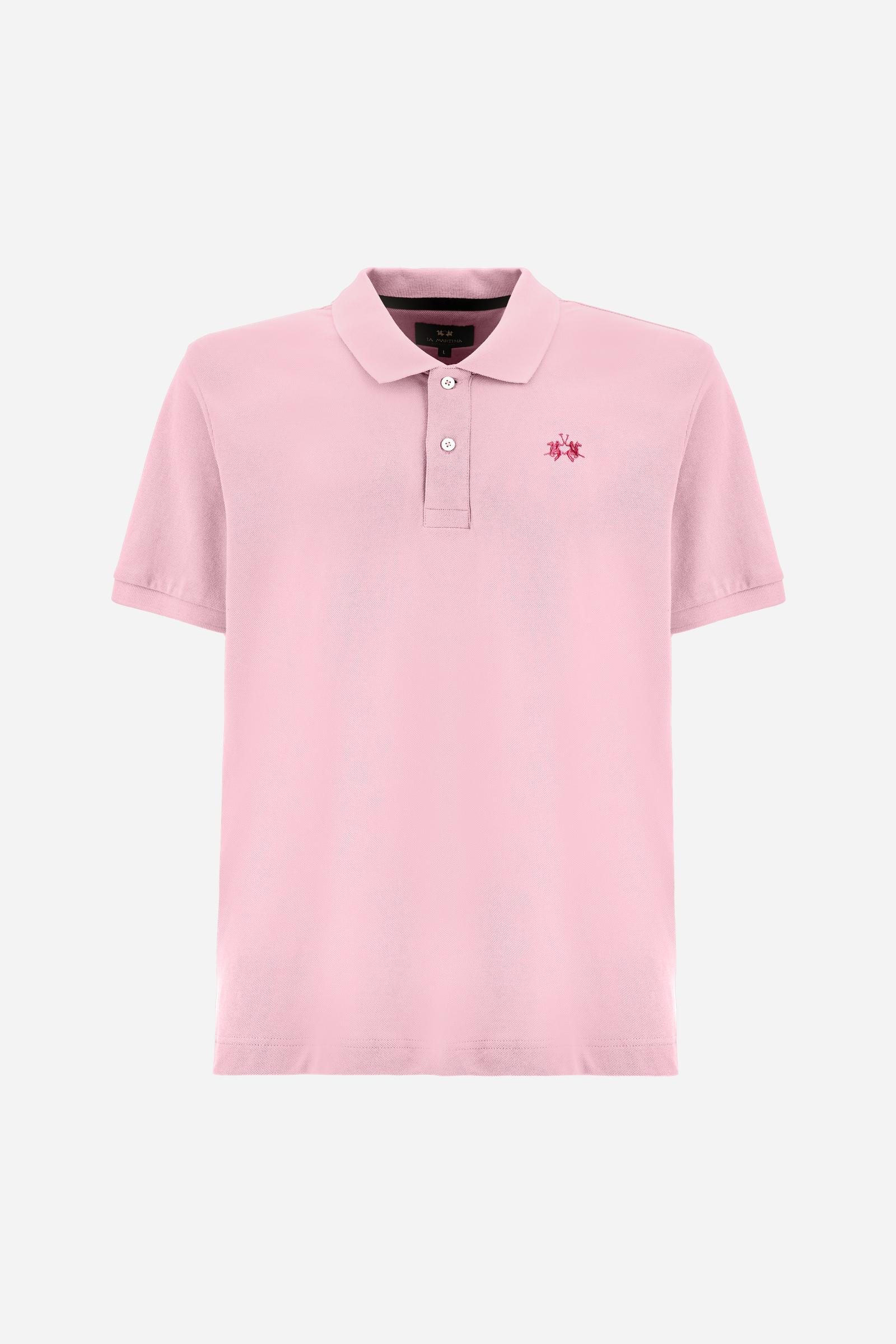 Men's short sleeve cotton piqué polo shirt - Tex – La Martina