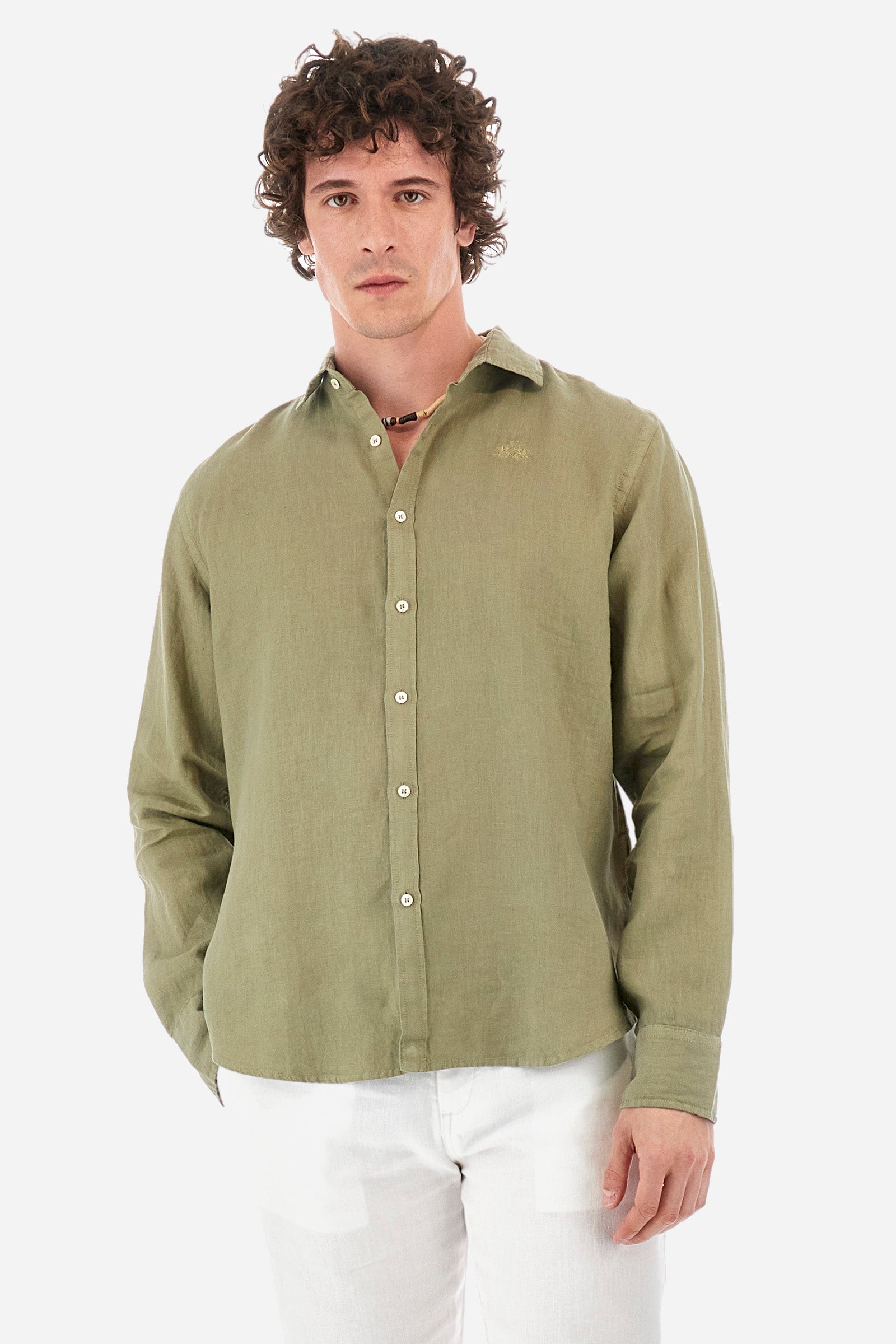 Camisa de lino de corte recto - Russel