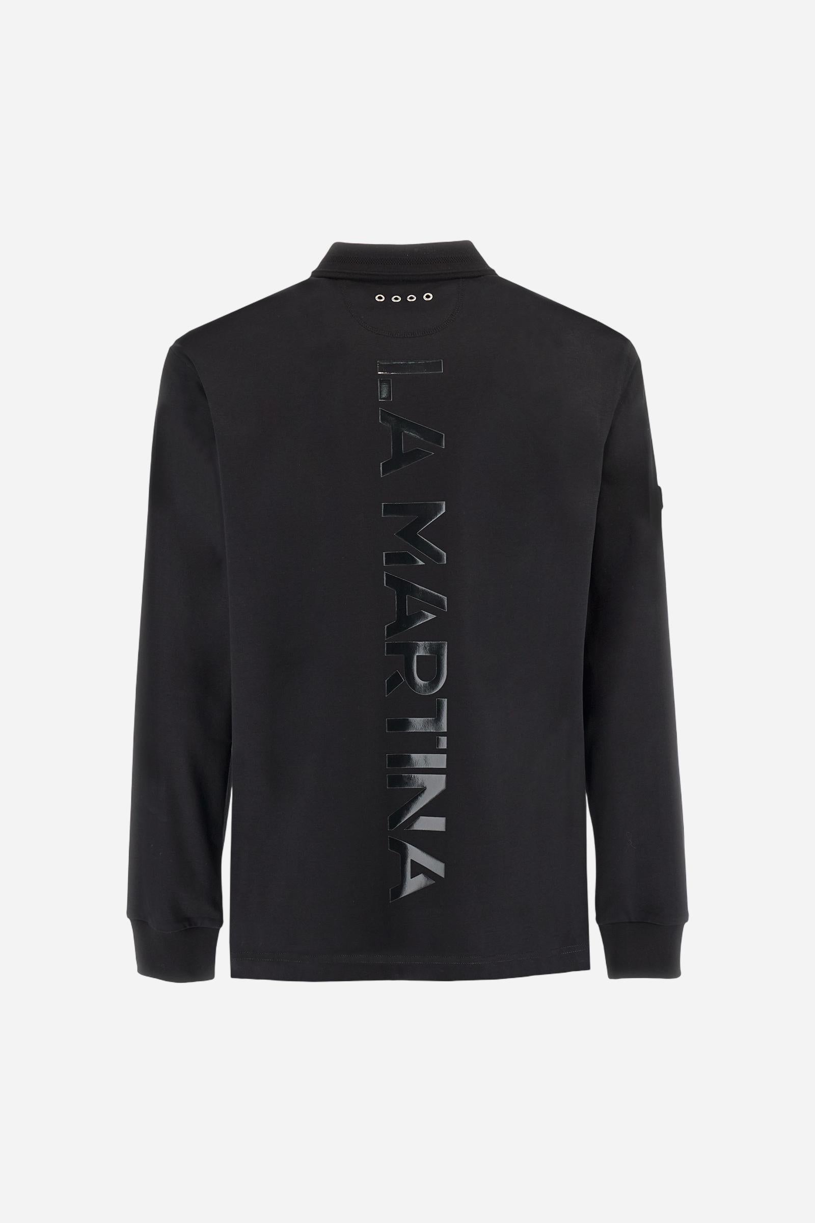 Men’s long-sleeve polo fluid jersey AAP - Booker