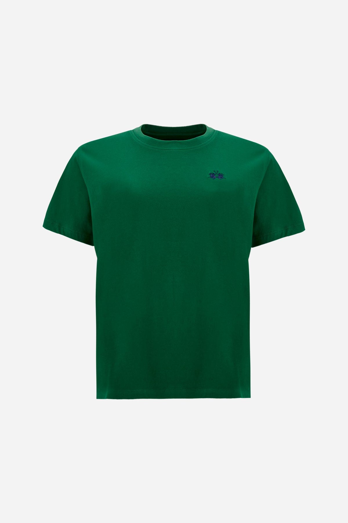 Women’s short-sleeve cotton jersey T-shirt. Crew-neck style with regular fit and small embroidered brand logo on the chest. - Amazon