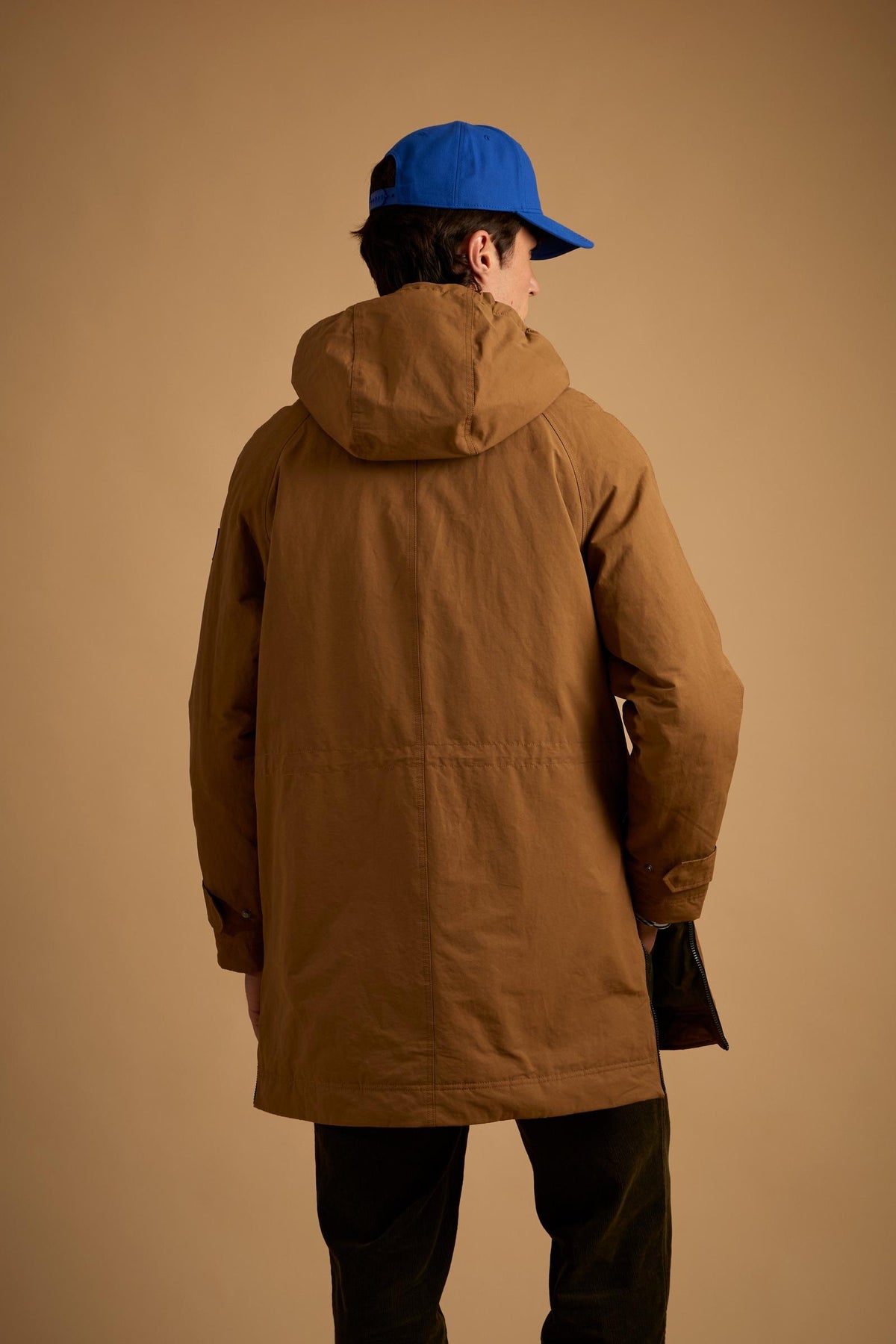 Men's padded parka in waxed canvas - Dom