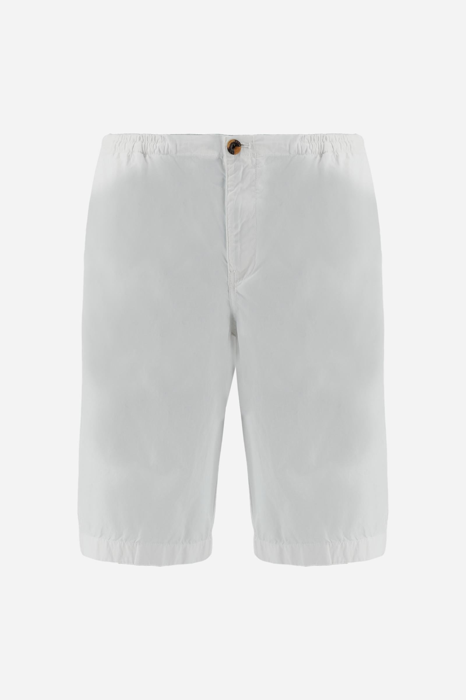 Men’s garment-dyed poplin Bermuda shorts - Cesar
