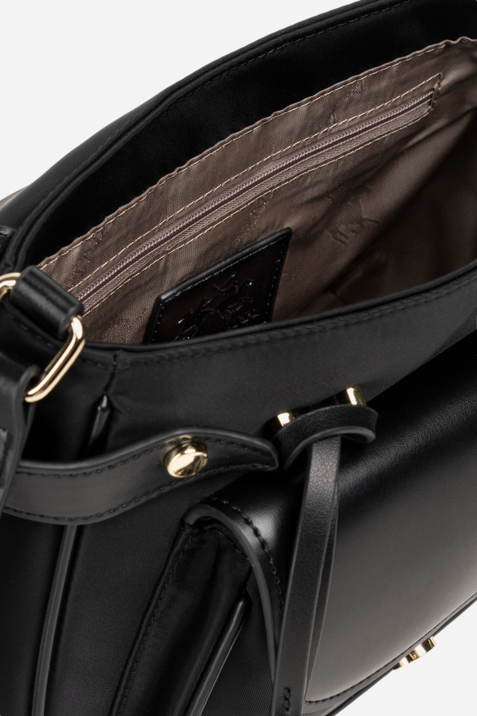 Nylon and leather crossbody bag - Heritage