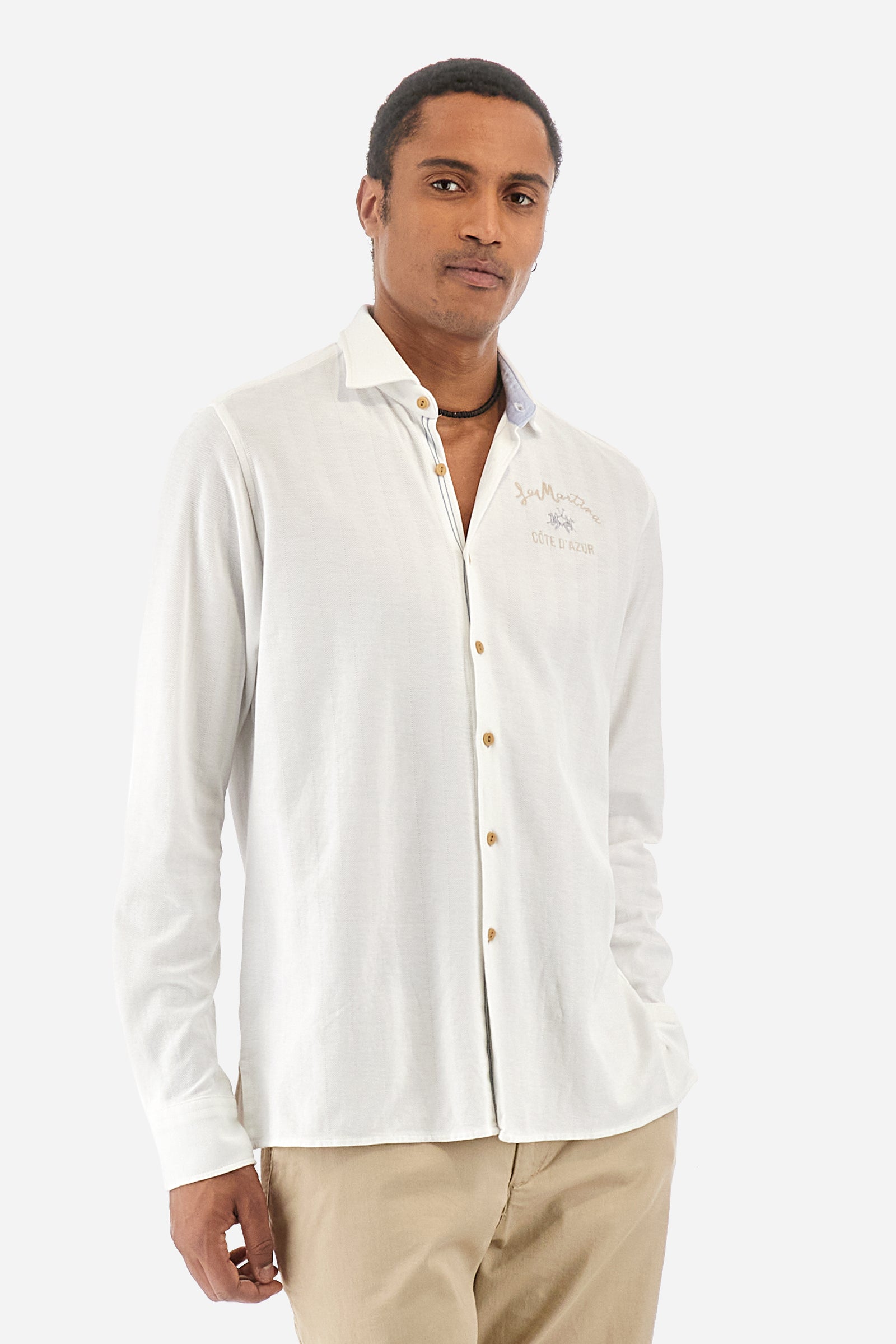 Camisa de corte recto en jersey de algodón - Innocent