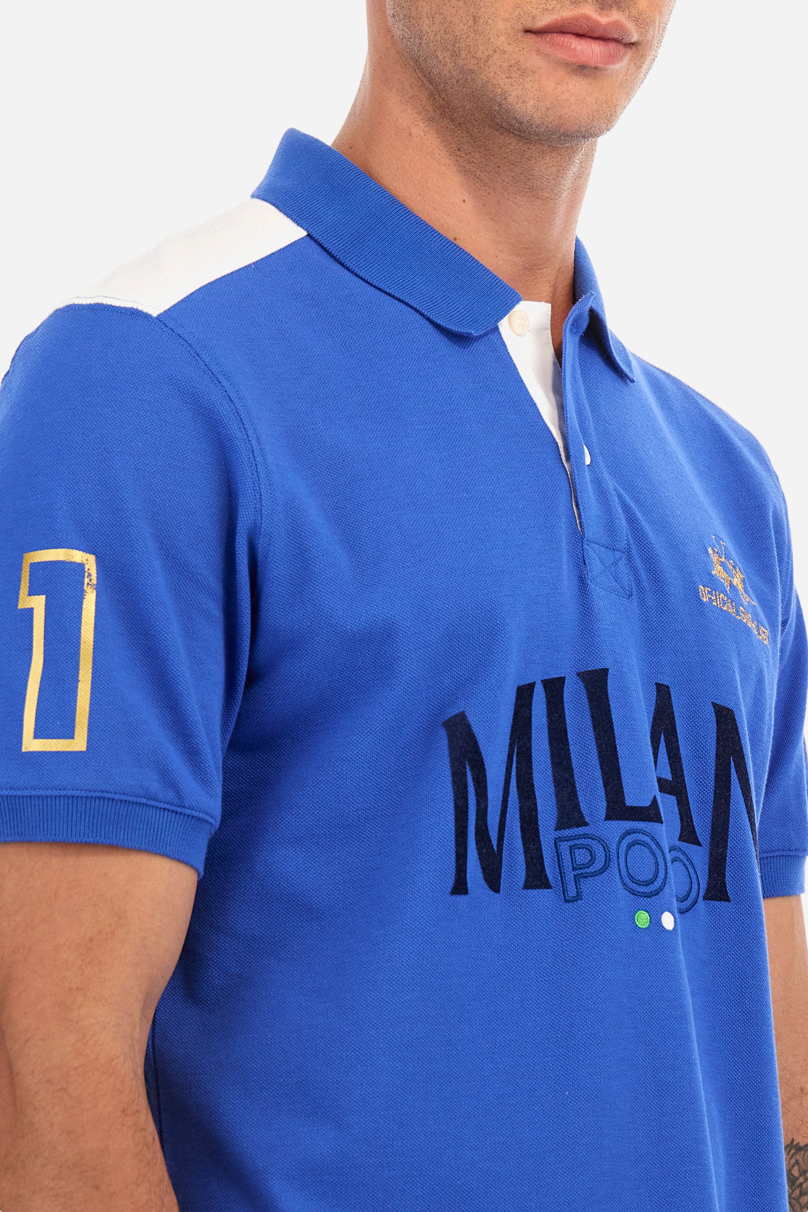 Chomba polo de algodón de corte recto - Milan Summer Capsule