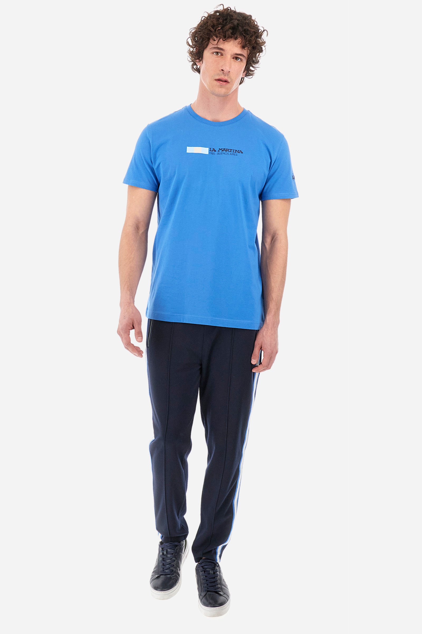 Regular-fit jogging bottoms in a synthetic fabric - Yurij