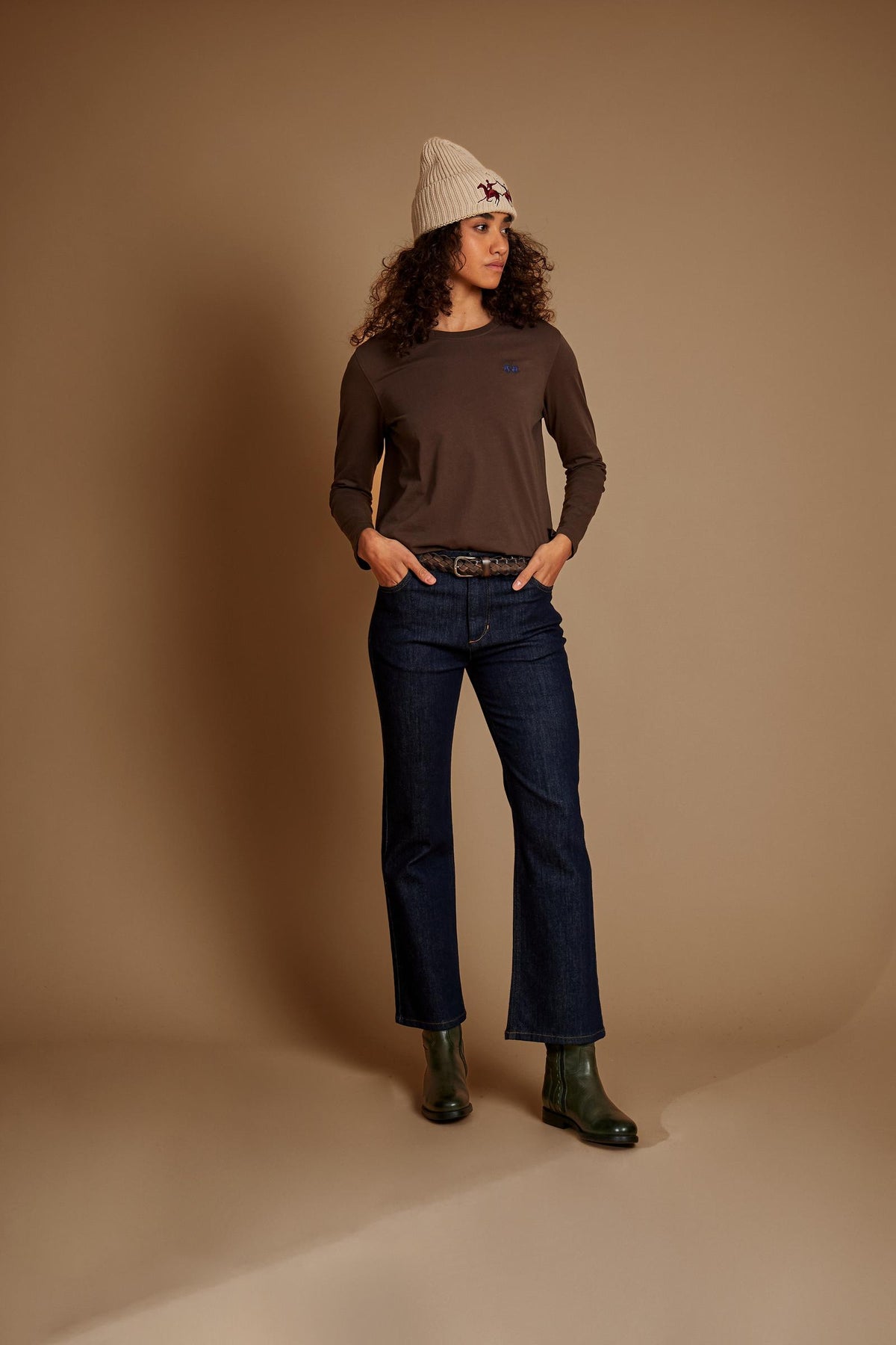 Women's long sleeve cotton jersey T-shirt Essentials - Estrella