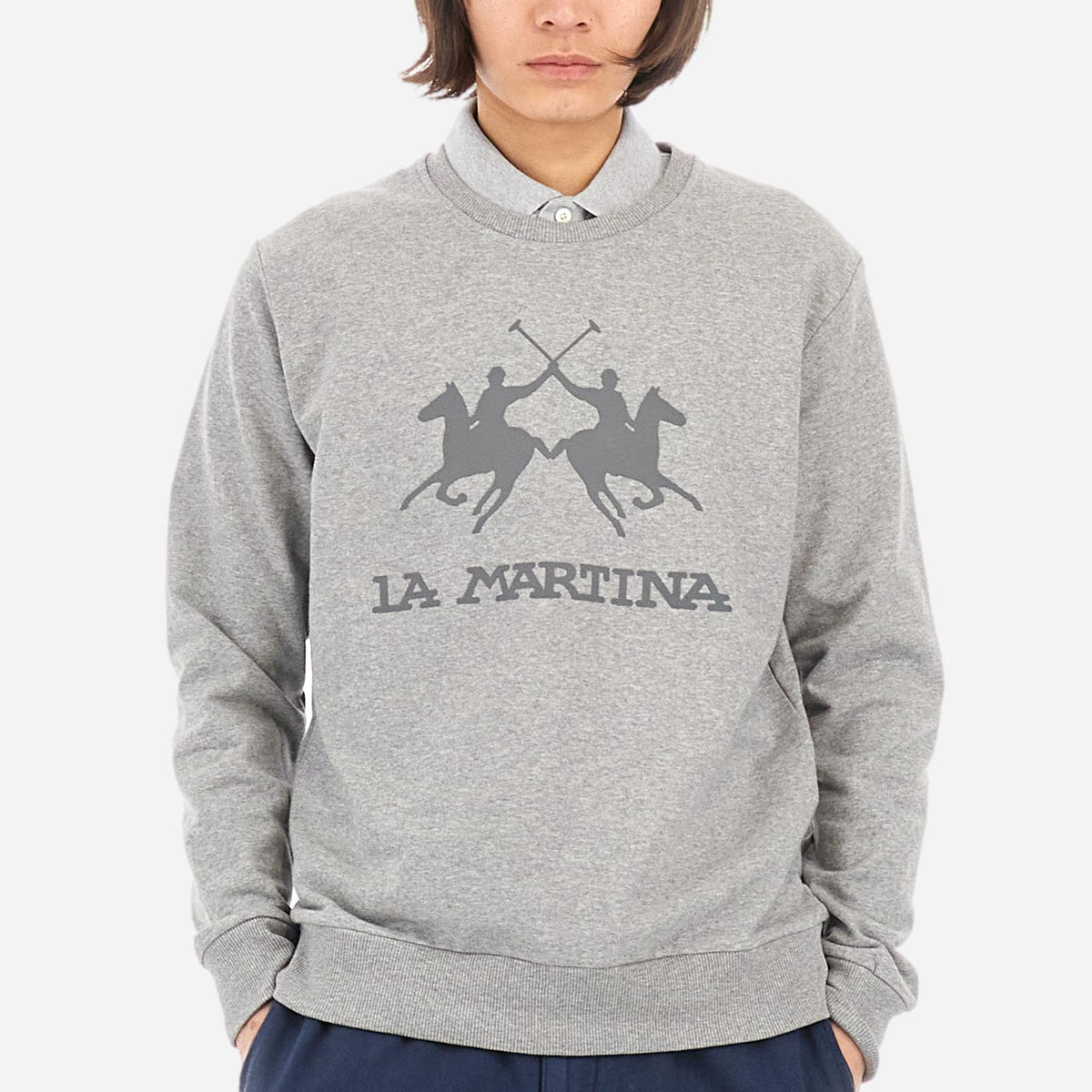 Herren-Sweatshirt mit Rundhalsausschnitt Regular Fit - Domingo 