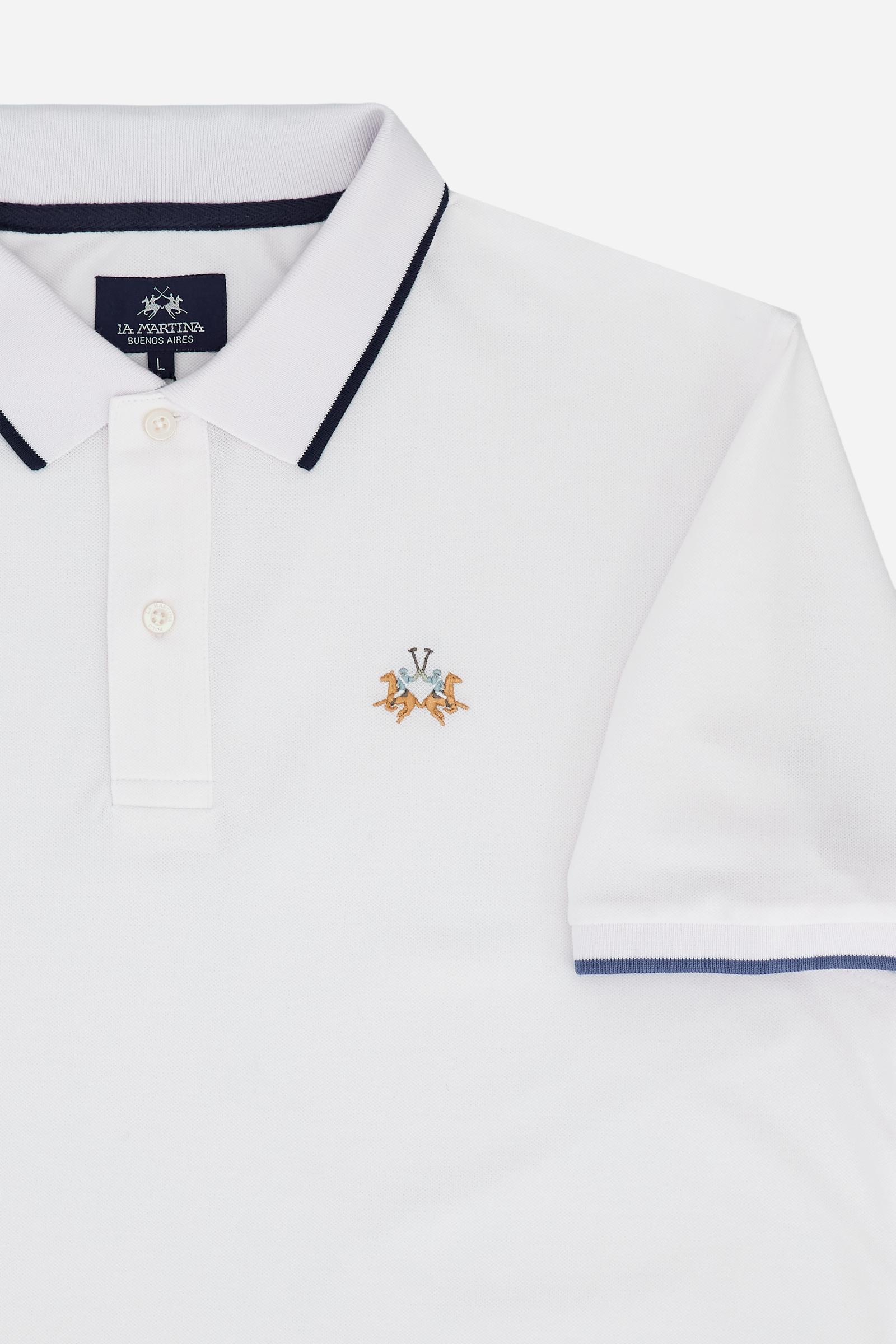 Men’s regular fit stretch piqué polo shirt Essential – Russell