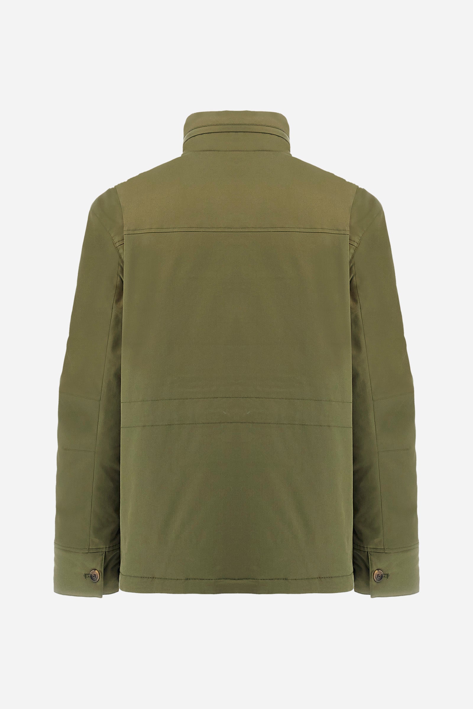 Padded field jacket in cotton twill with cargo pockets - Baldo