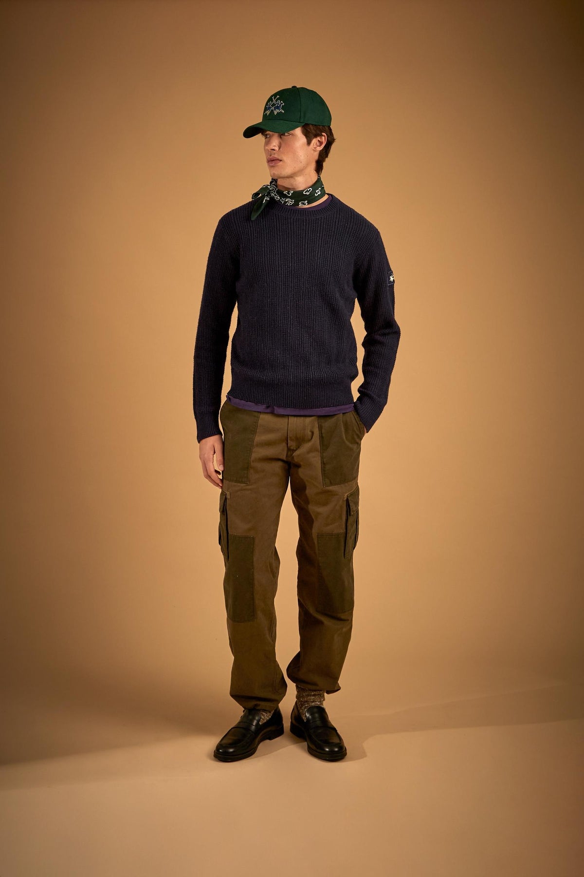 Pull homme col rond en laine mélangée Cortina Polo Club - Eric
