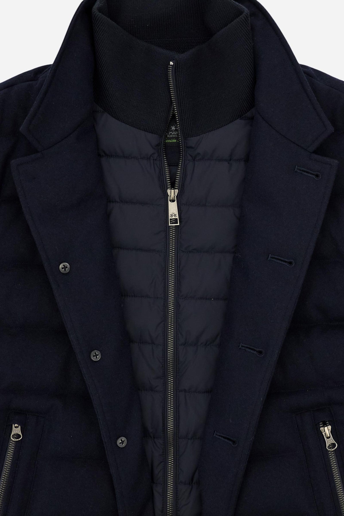 Herren-Steppjacke aus Woll-Twill – Darin