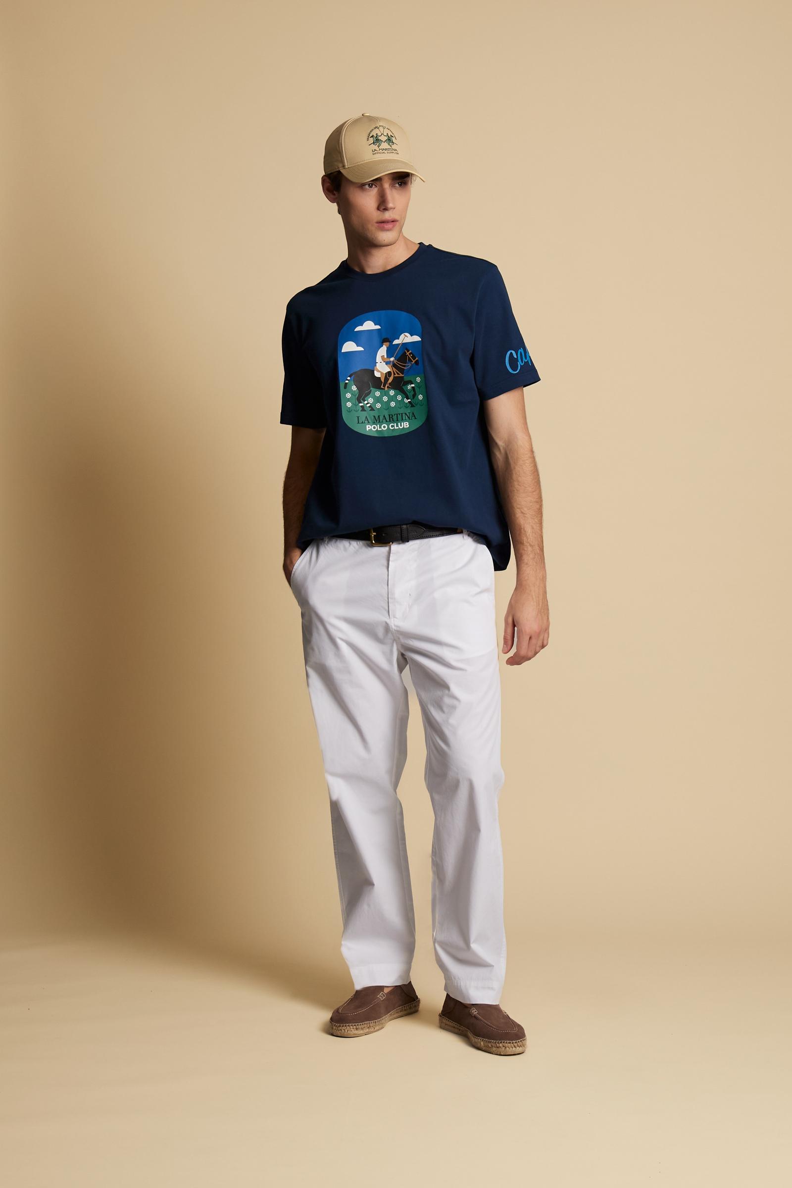 Camiseta hombre en jersey de algodón Capri Edition – Calvino