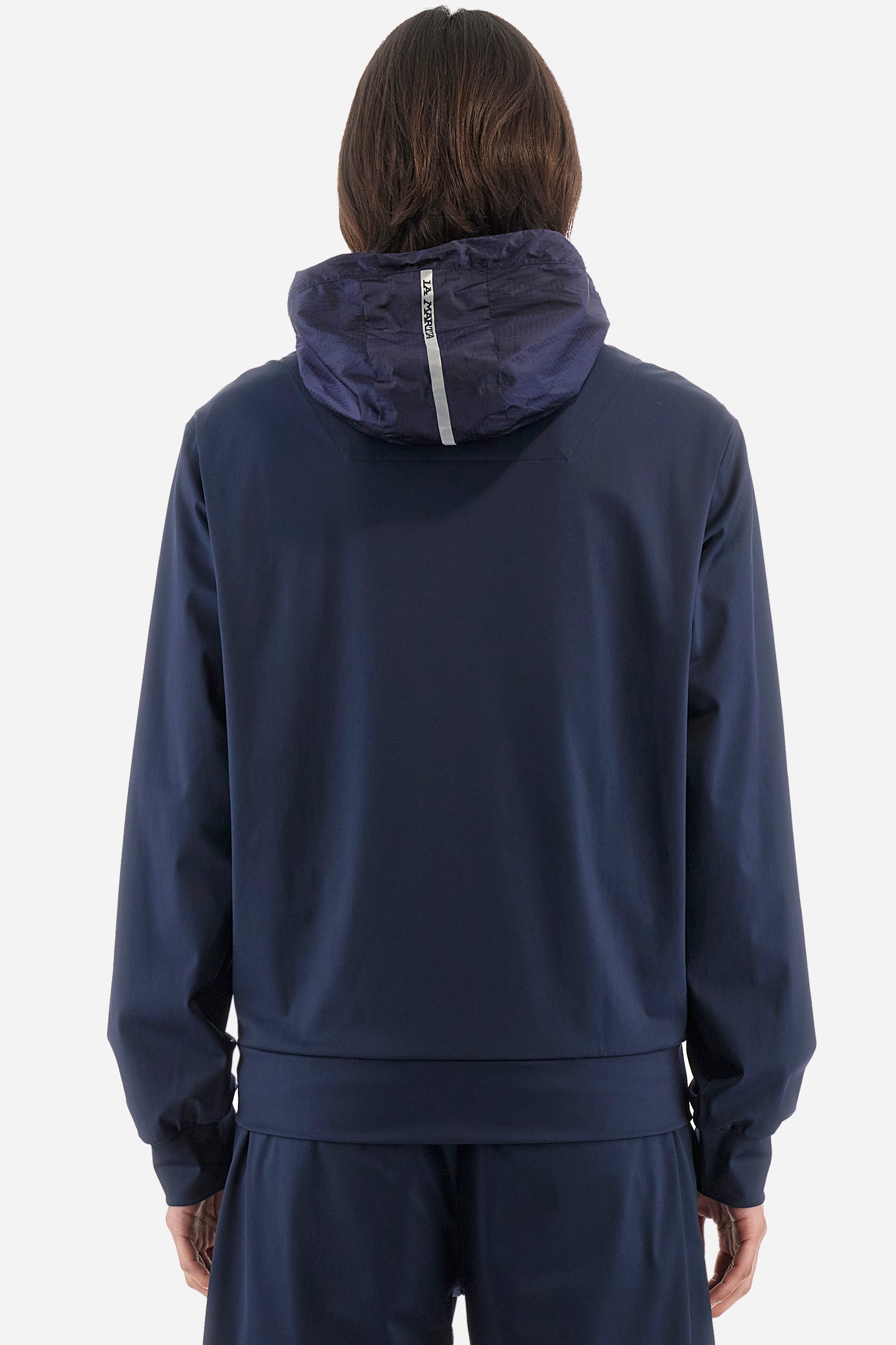 Regular-fit sweatshirt in synthetic fabric - Yosi