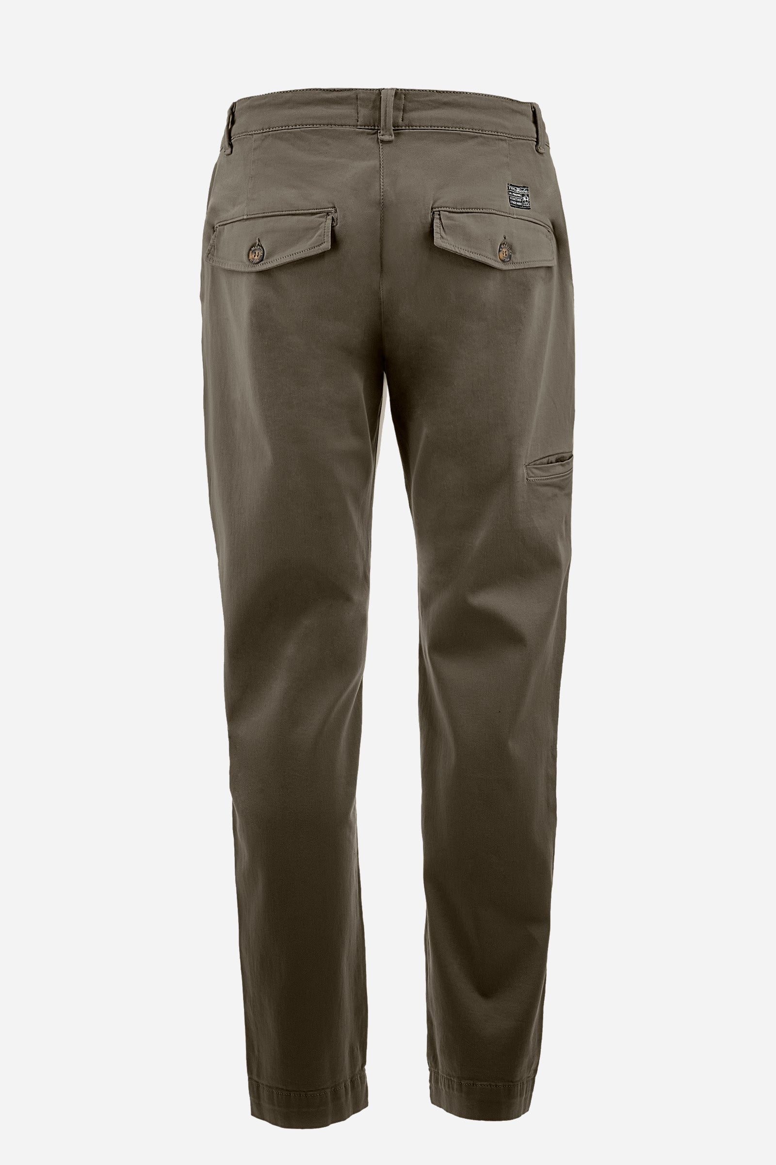 Pantalón chino de algodón elastizado y corte recto - Zivon