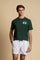 T-shirt in heavy cotton jersey with a structured, boxy fit. Dropped shoulders and clean lines. Large contrasting 3D embroidered logo on the chest. - Pineneedle                                                                                                                                                                                                                                                                                                                                                                 