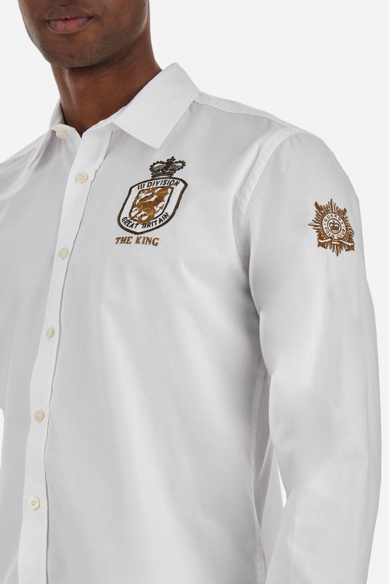 Camisa Guards de algodón y corte recto - Zackerias