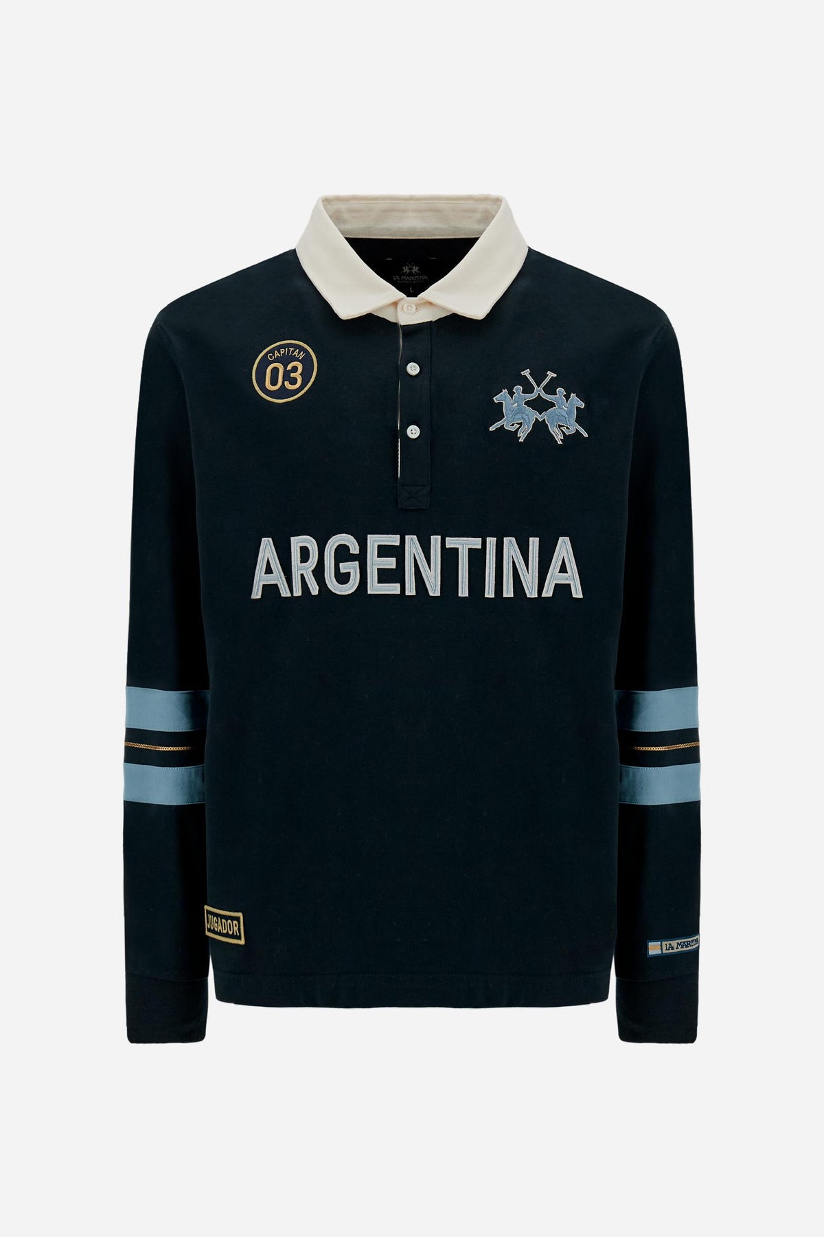 Men's Argentina polo shirt in heavy cotton jersey - Davide