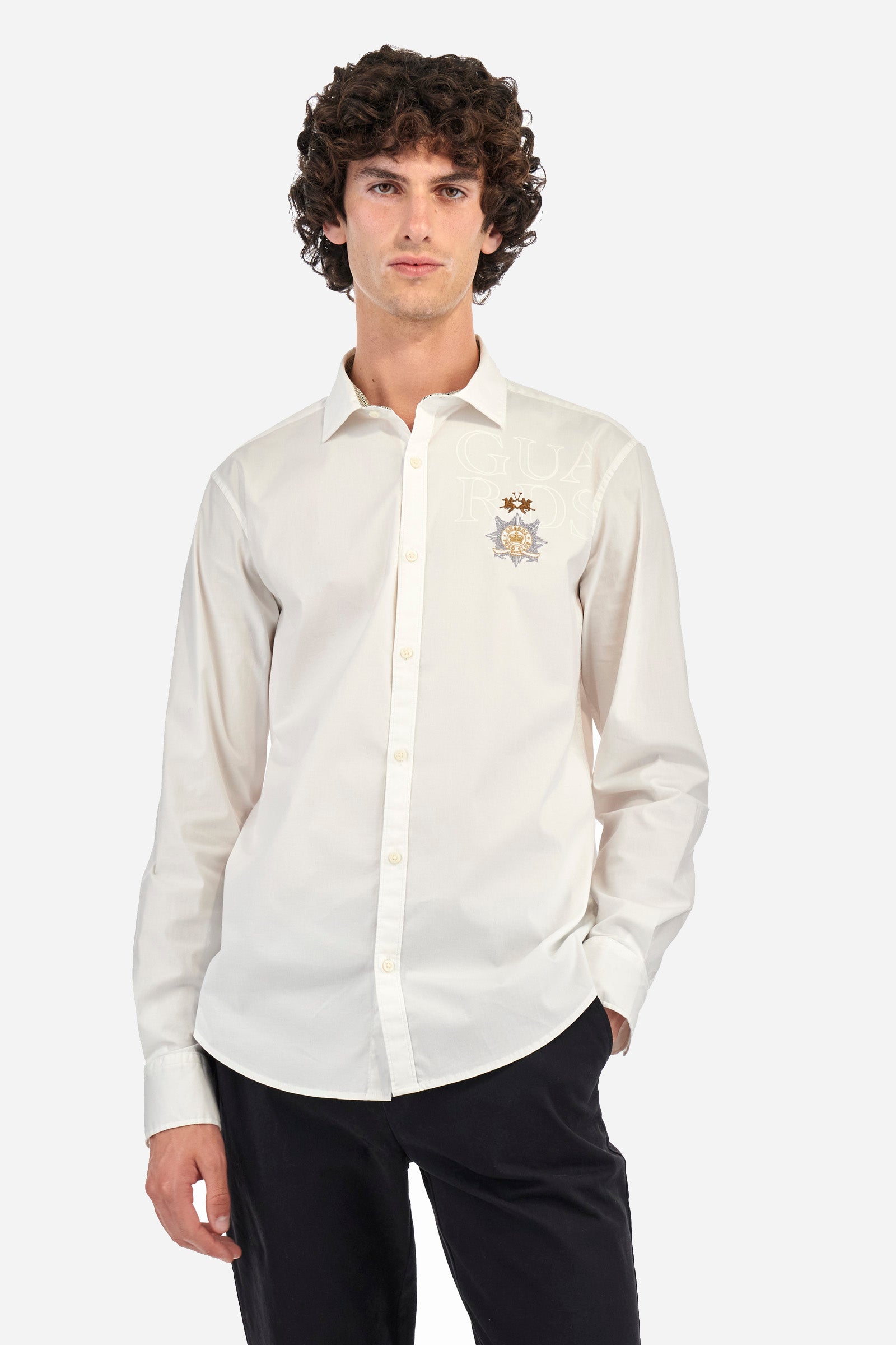 Chemise Guards coupe classique en coton stretch - Zigismond