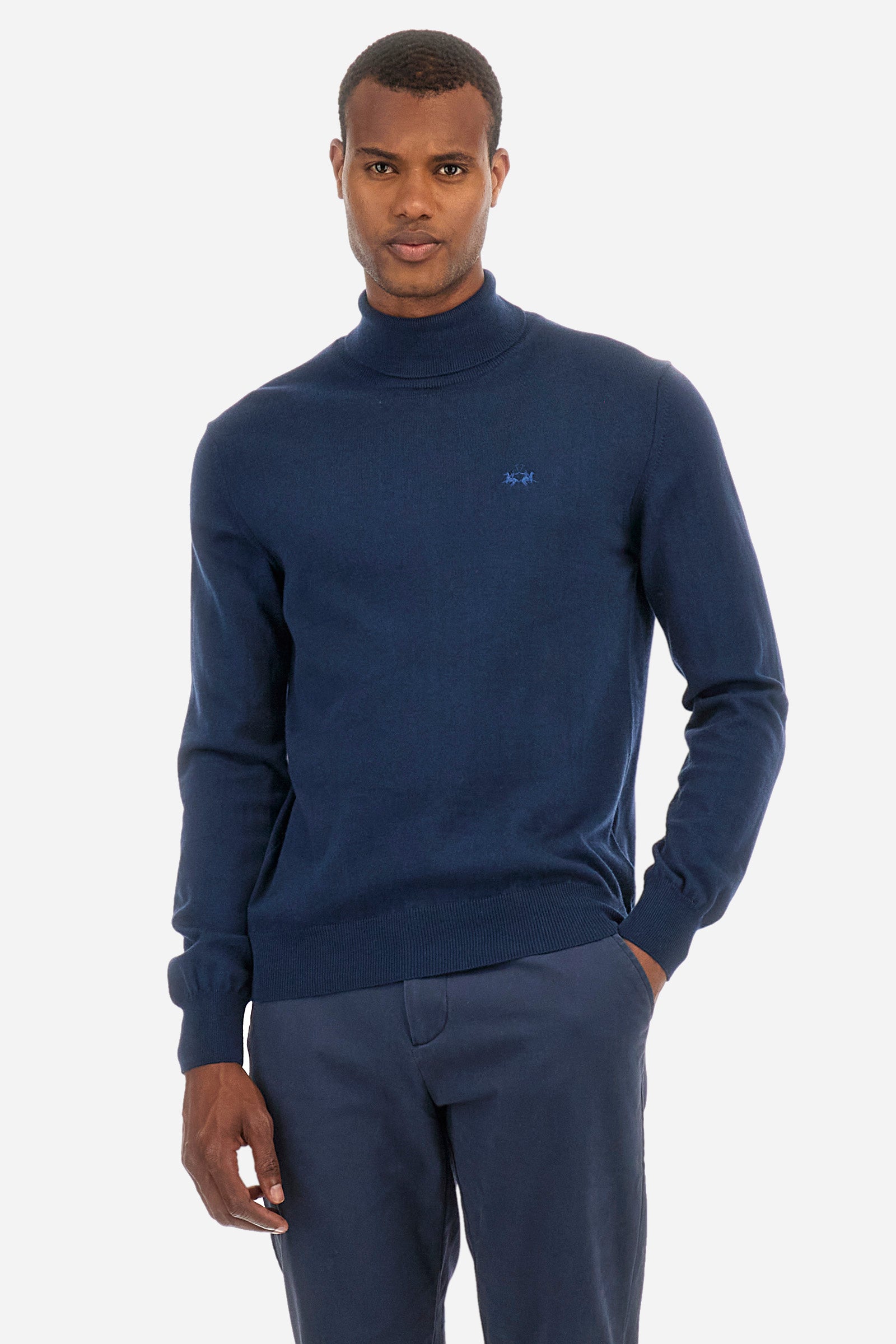 Regular fit pullover in cotton and wool - Zayle