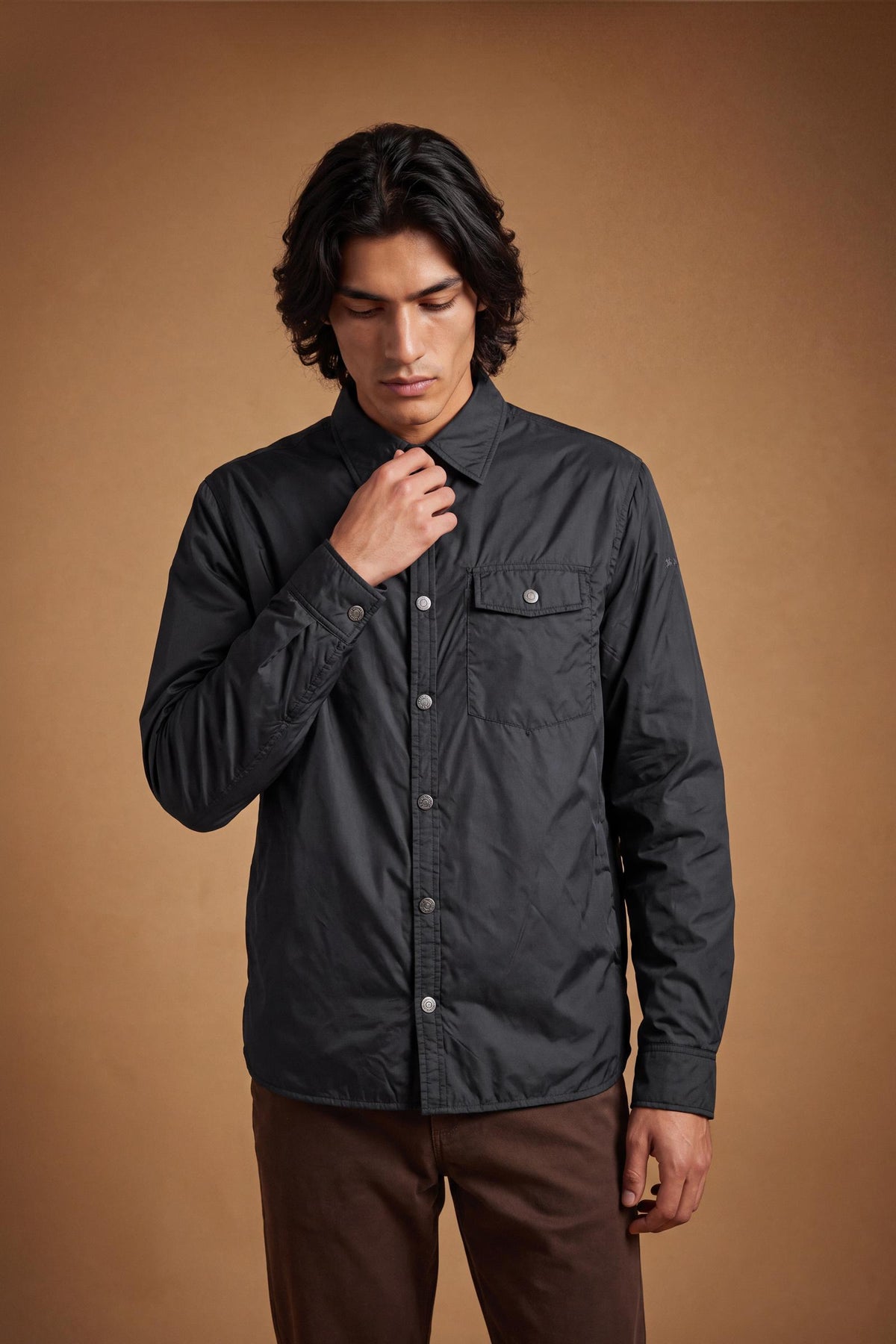 Herren gesteppte Nylon-Hemdenjacke - Delbert