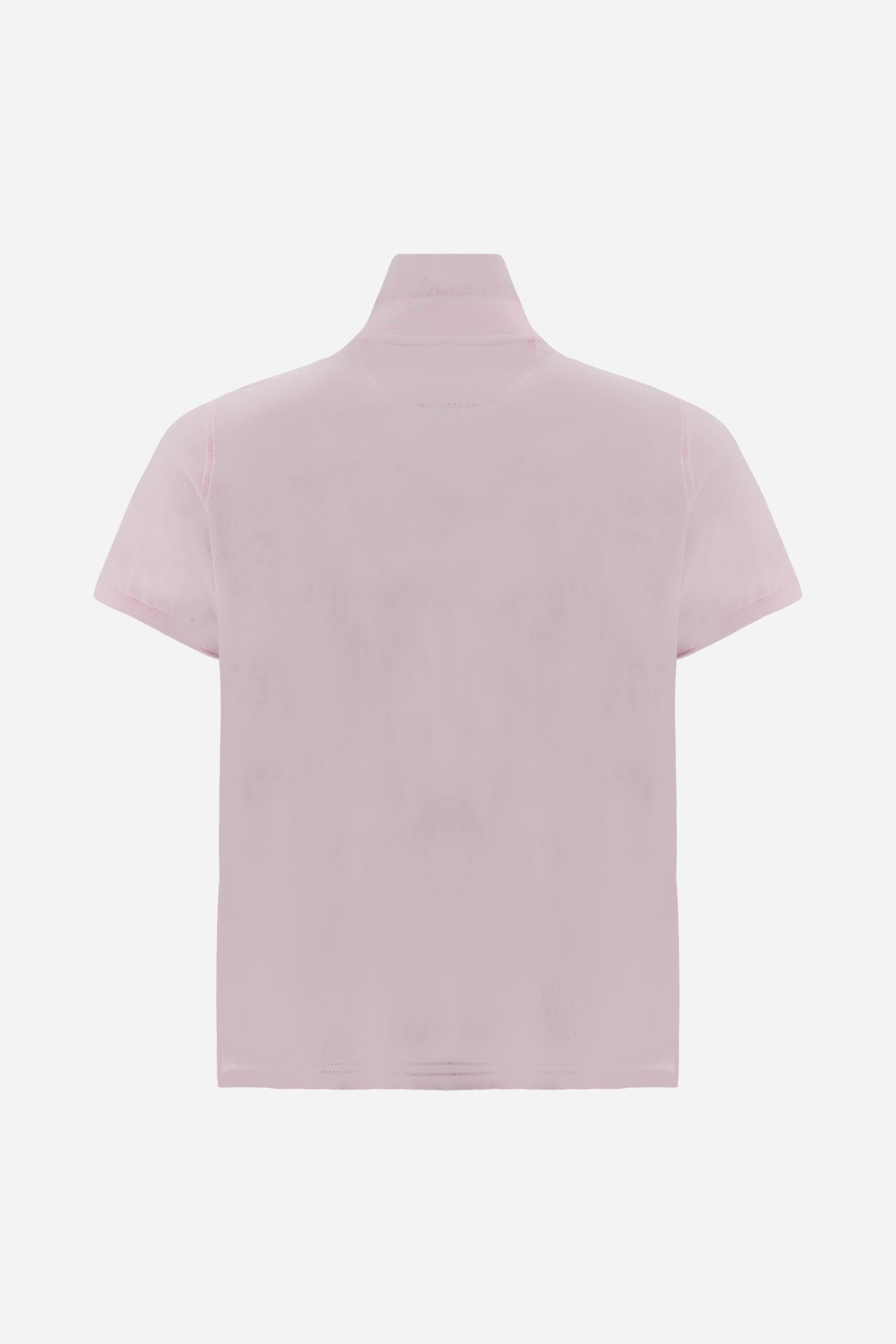 Women’s stretch piqué polo with regular fit. Iconic under-collar lettering and contrast chest logo. - FairTale                                                                                                                                                                                                                                                                                                                                                                                                                  