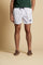 Men’s solid nylon mid-length swim shorts. Regular fit with elasticated waistband, adjustable drawstring, back pocket and embroidered logo. - Optic White                                                                                                                                                                                                                                                                                                                                                                        