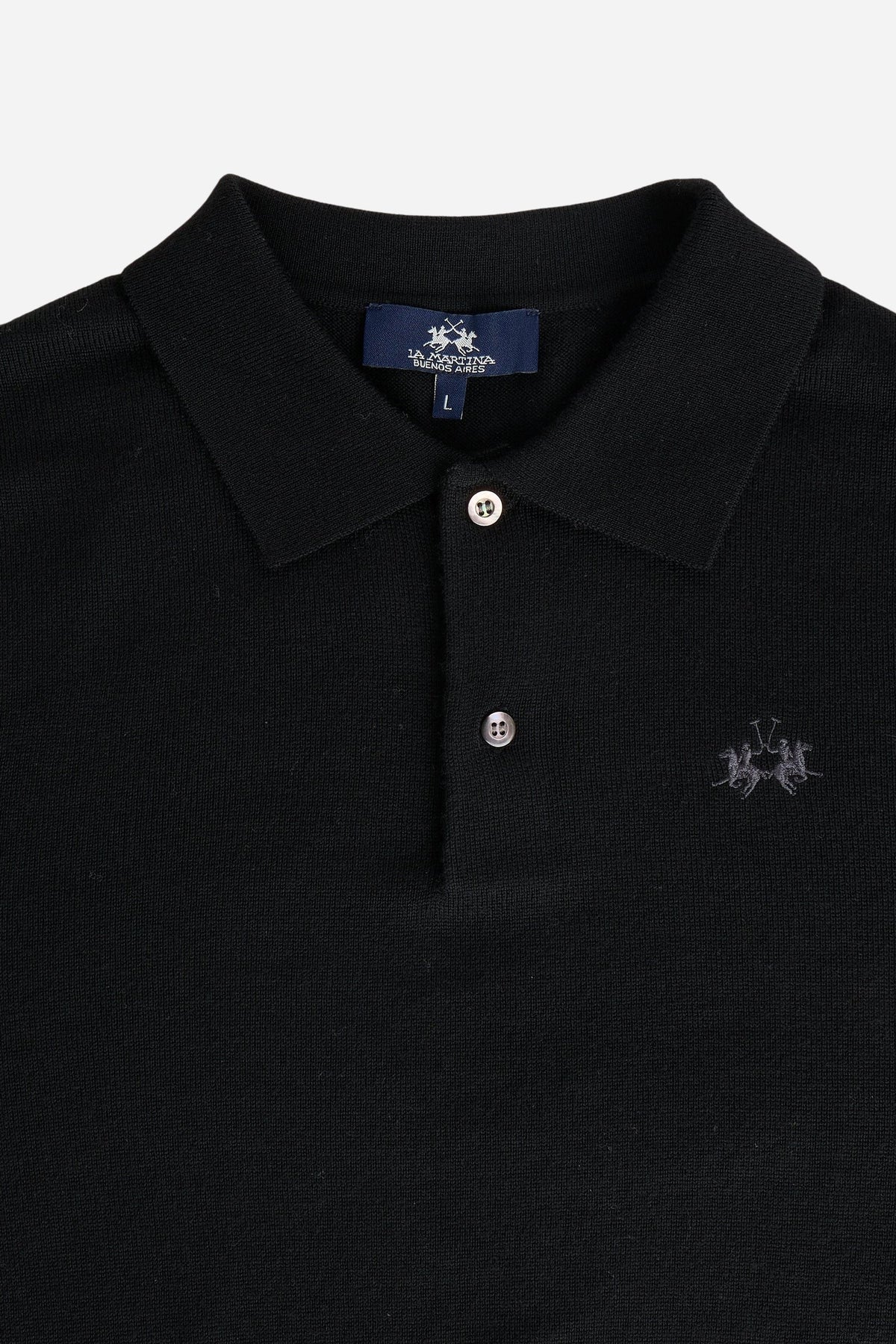 Herren Polo Langarm Merinowolle - Evaristo